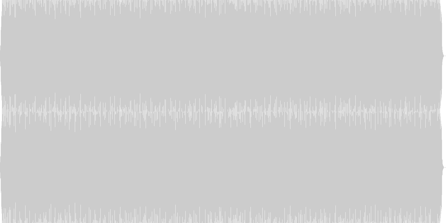 スピード感のあるトランス系繰り返しBGMの未再生の波形