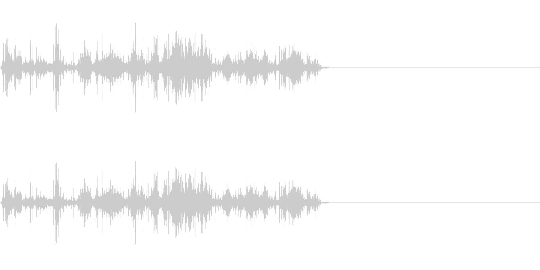 岩が崩れる音 (2)の未再生の波形