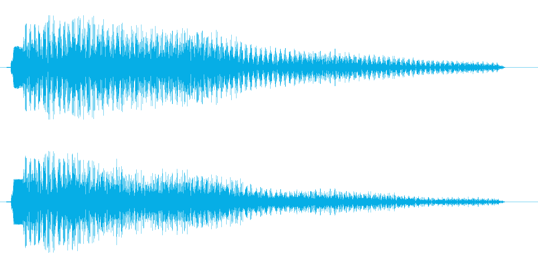 トゥルーンというお知らせ音の再生済みの波形