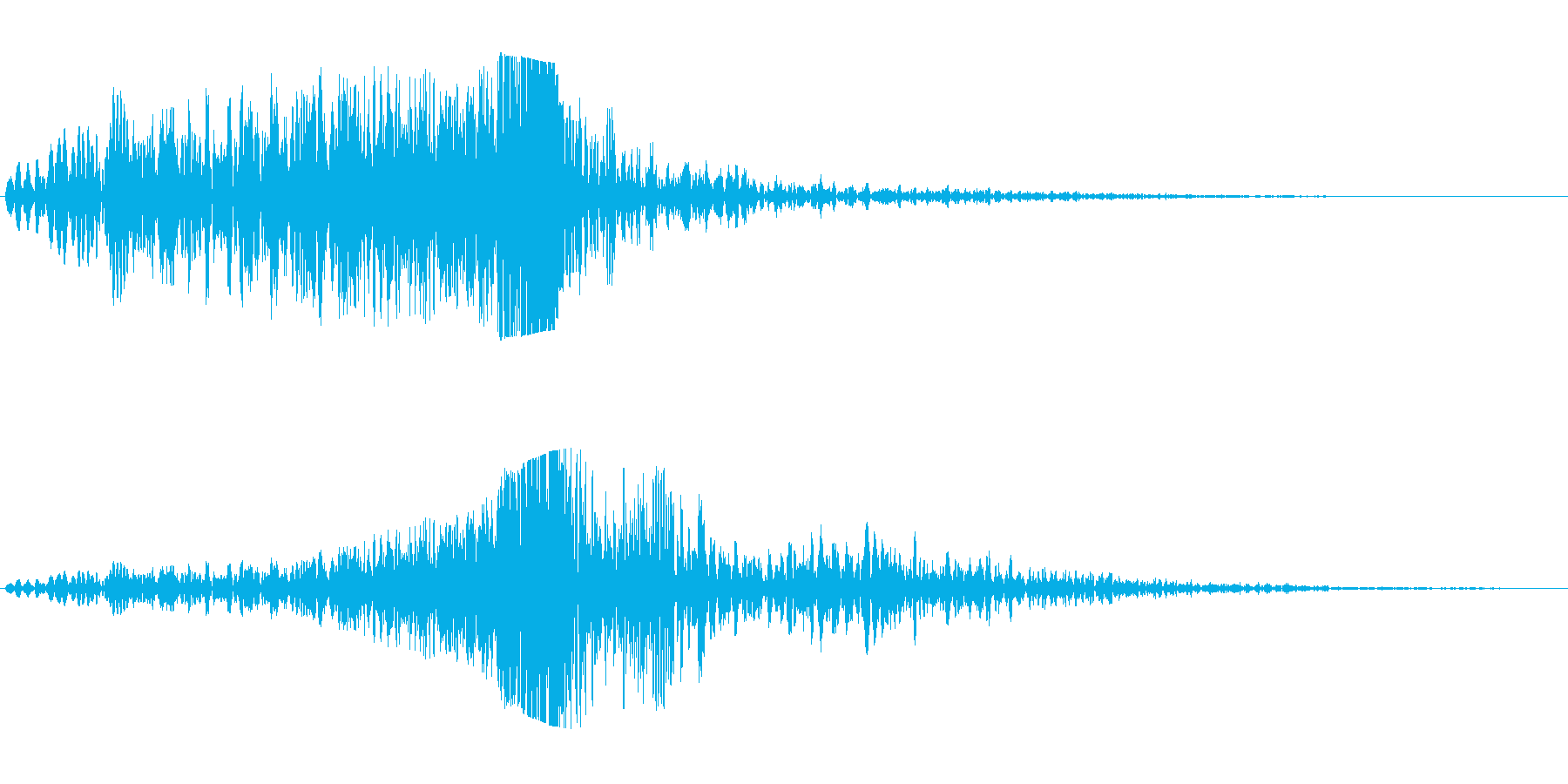 シュイビシューン(風の音)の再生済みの波形