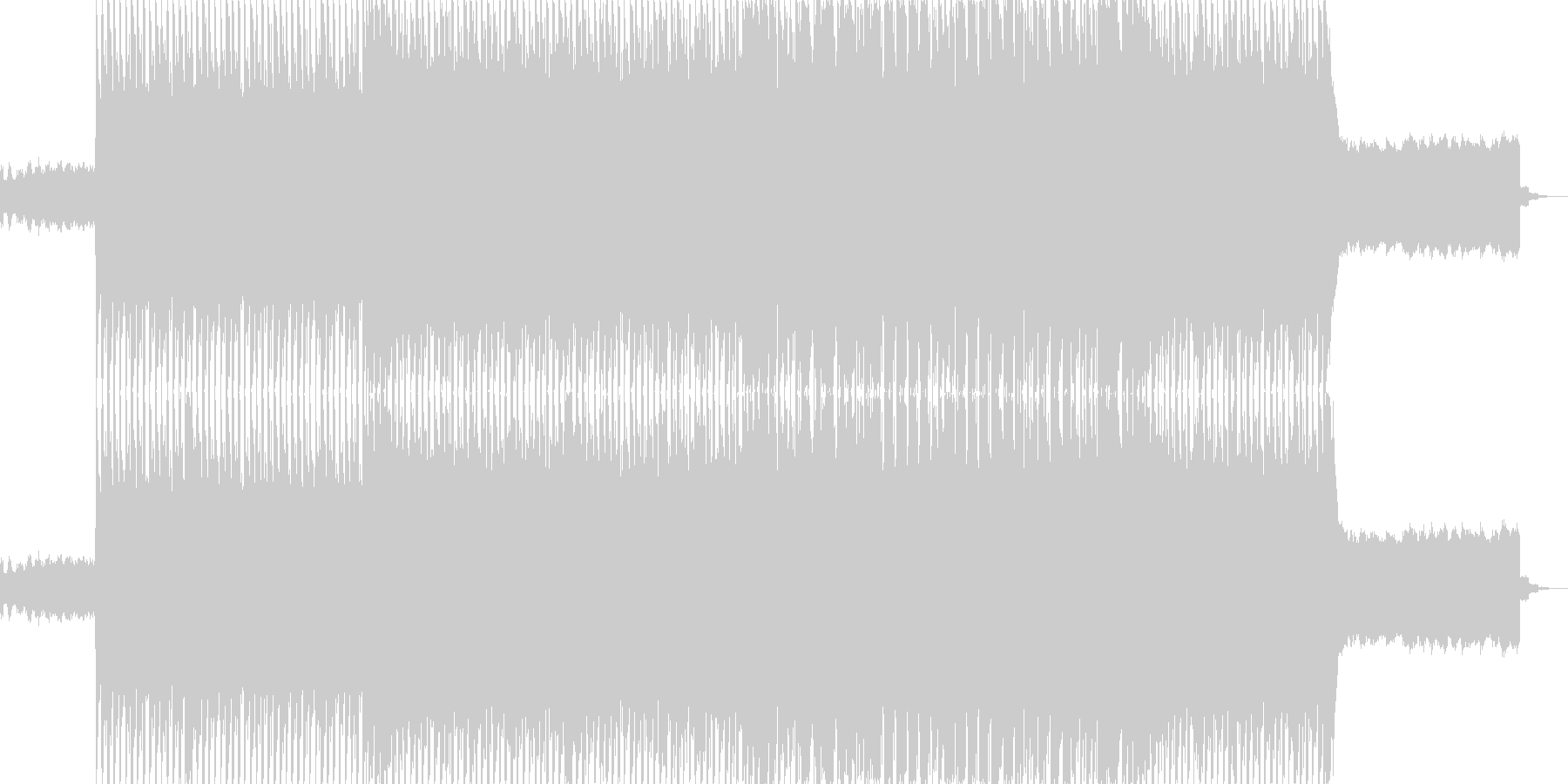 ハイテンポのノリノリの楽曲で、レトロな…の未再生の波形