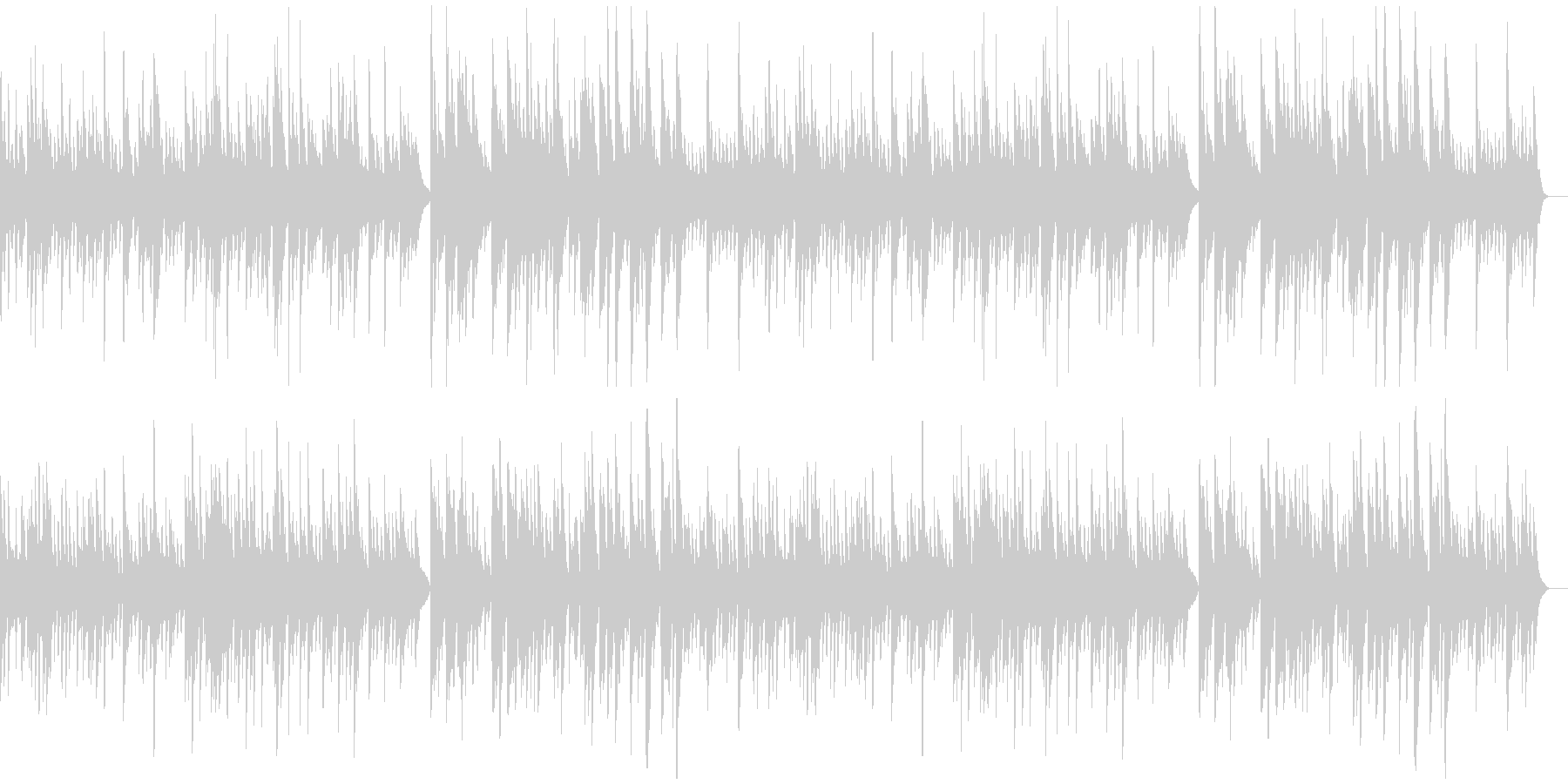ほんわかした温もりのあるソロ・ピアノ曲の未再生の波形