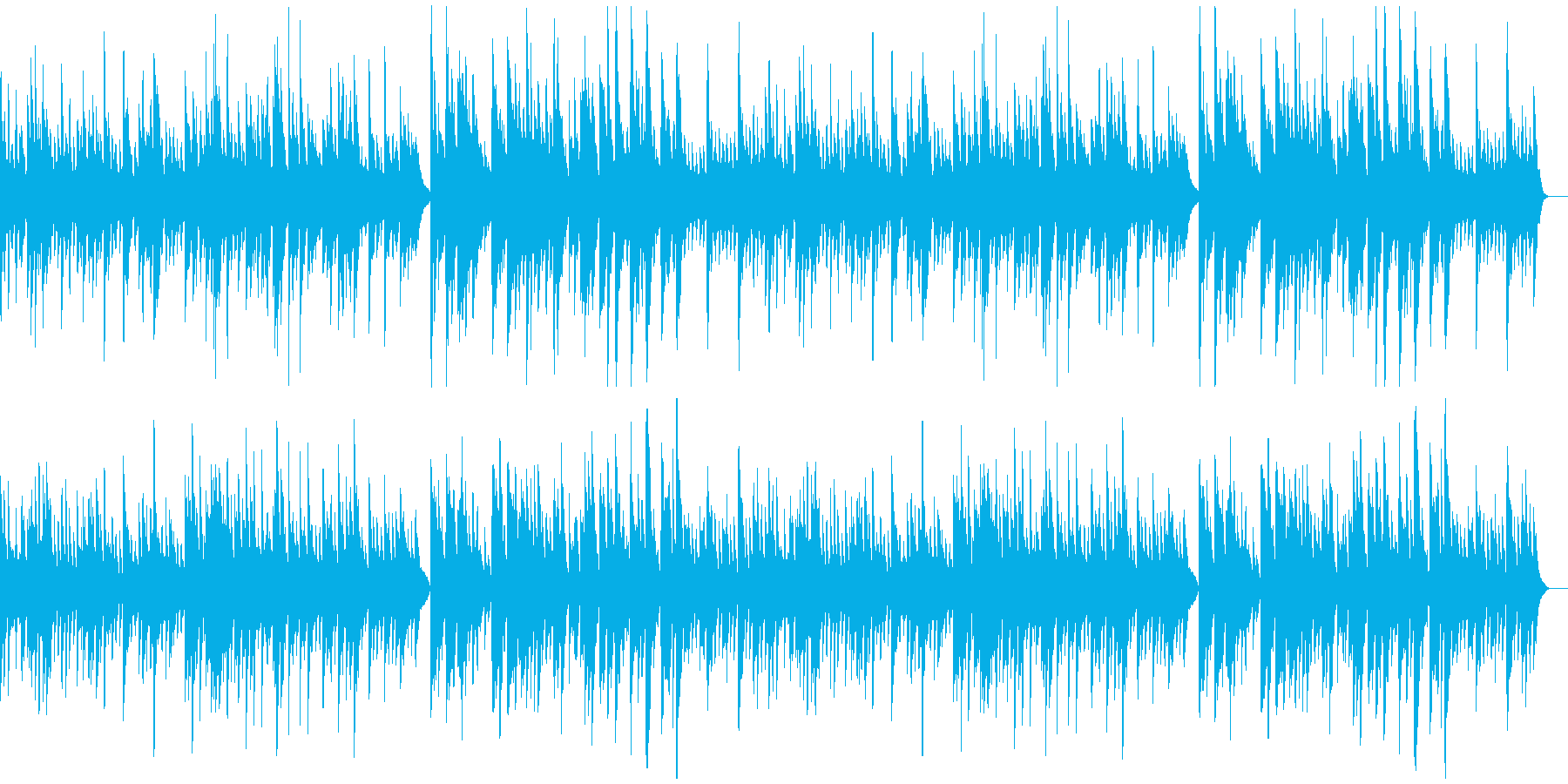 ほんわかした温もりのあるソロ・ピアノ曲の再生済みの波形