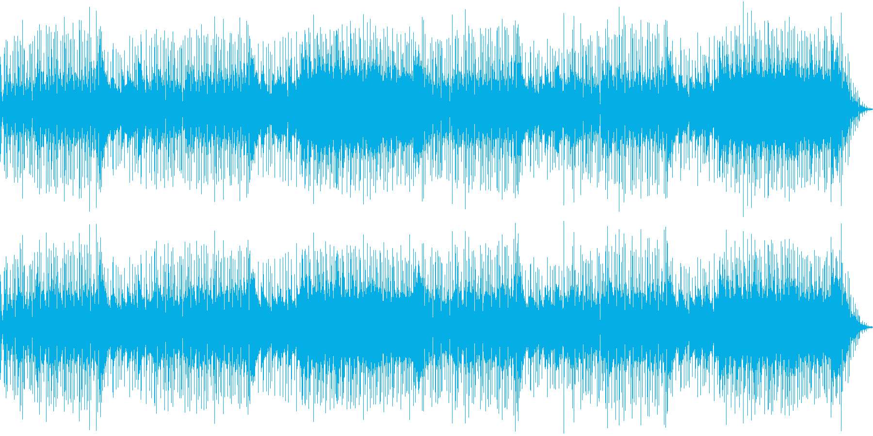 フルートのほのぼのした明るいポップスの再生済みの波形