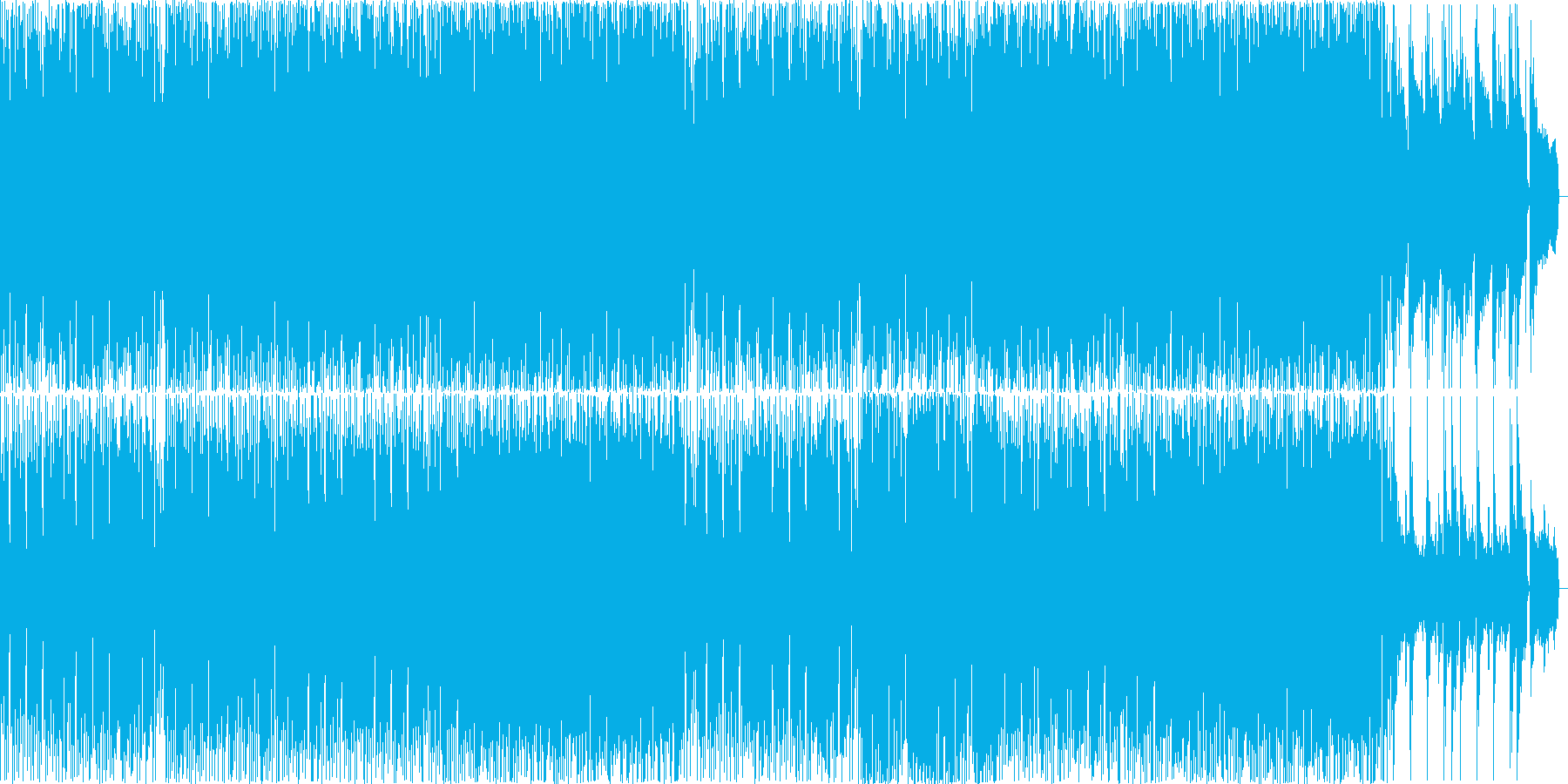 落ち着いたおしゃれなファンキーな曲の再生済みの波形
