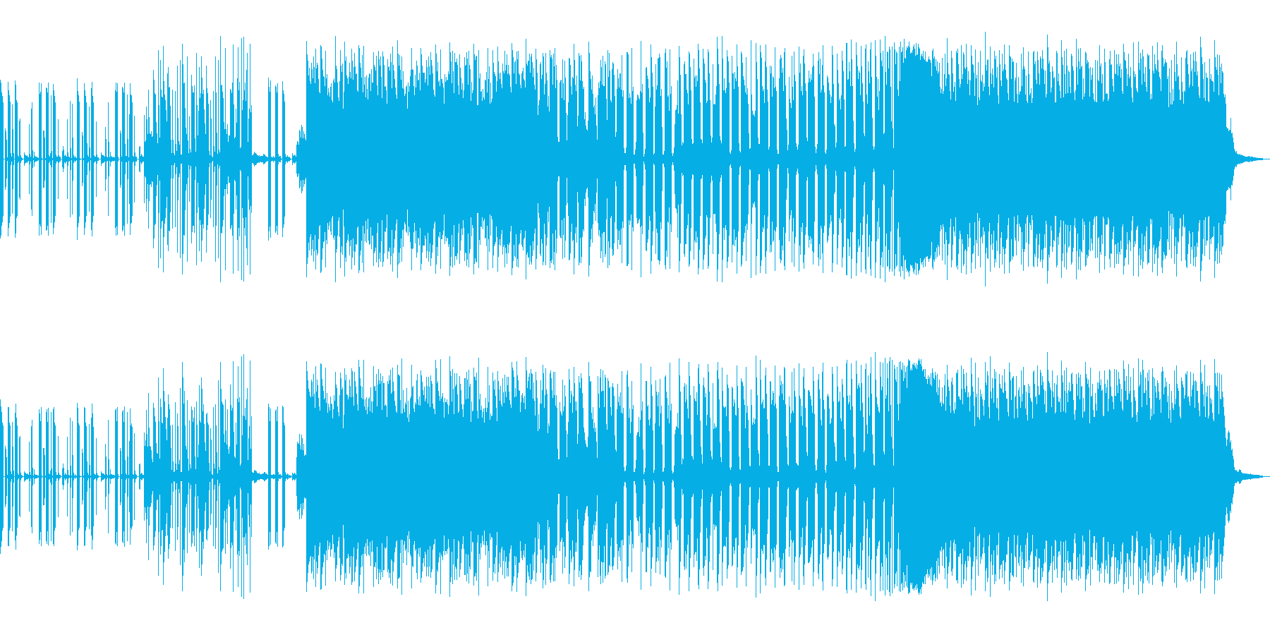 EDM調にコミカルさを足した感じです。の再生済みの波形