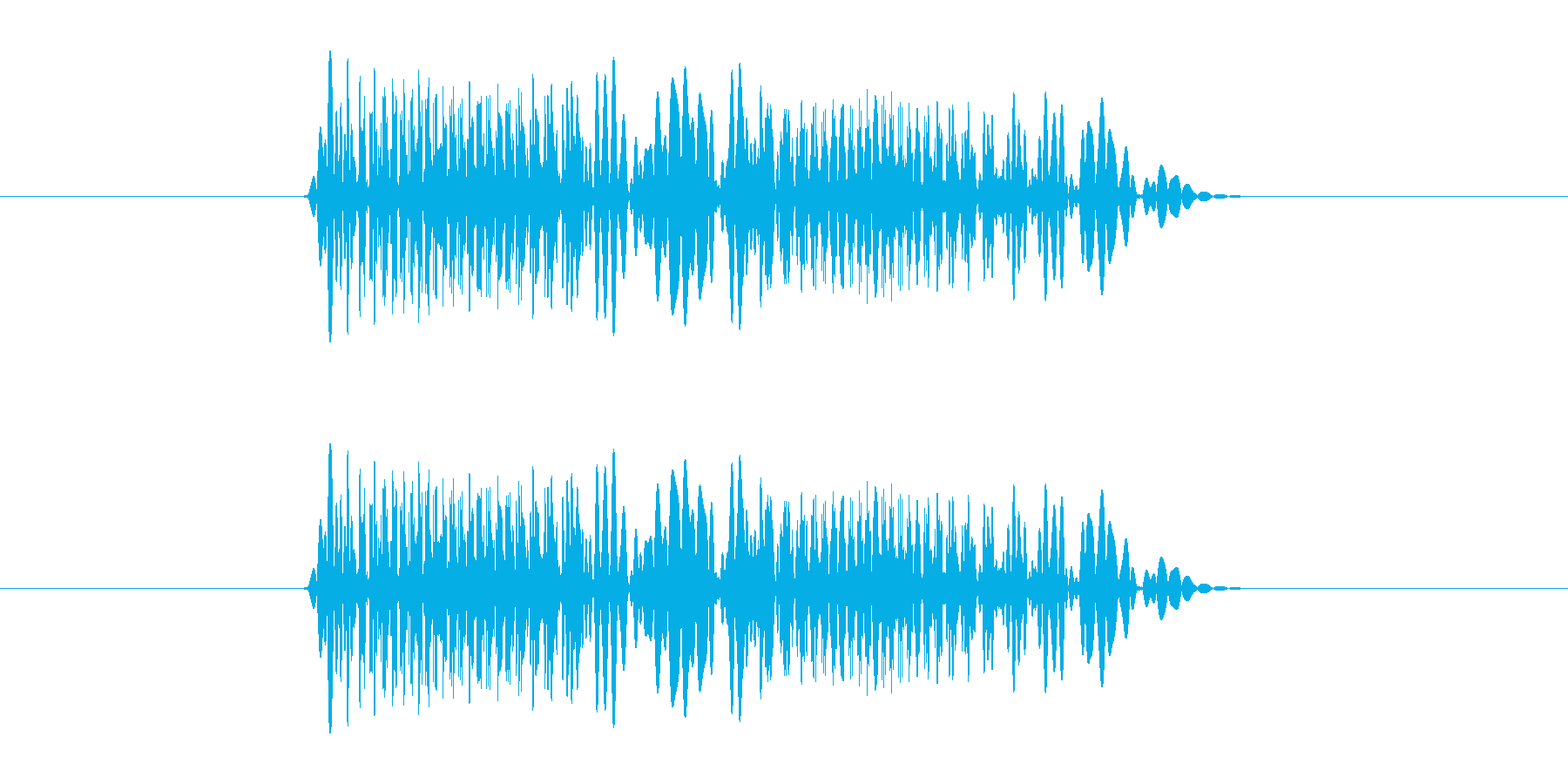 ユーンユーン!回転音の再生済みの波形