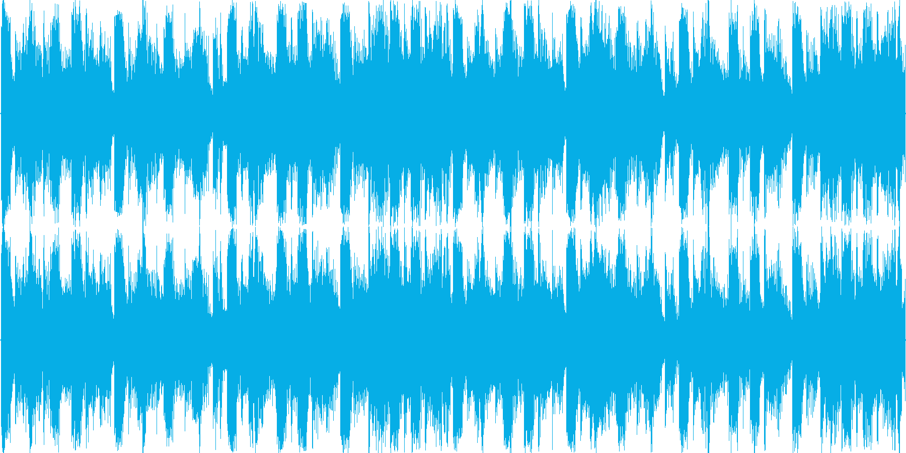 空間的な音響を駆使したループ楽曲です。の再生済みの波形