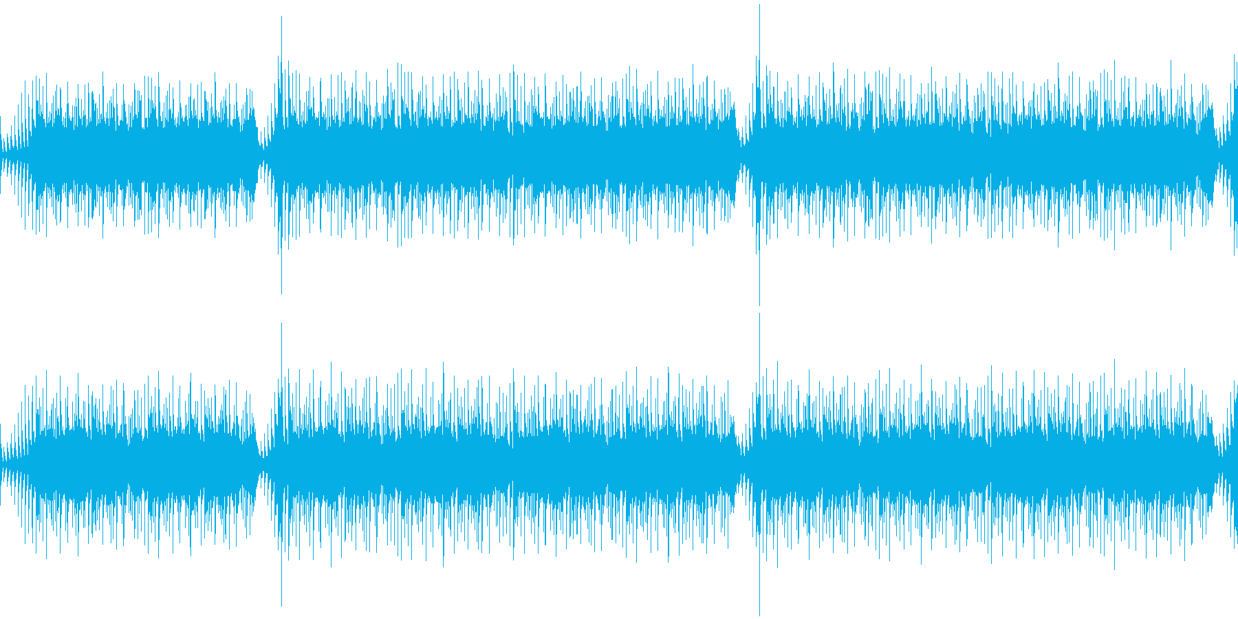 学生の研究課題のアニメーションのBGM…の再生済みの波形