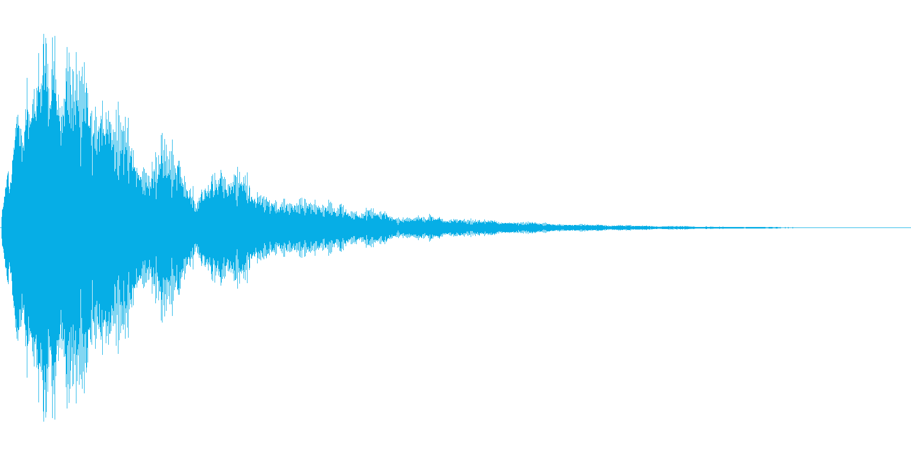 アプリのタッチ音の再生済みの波形