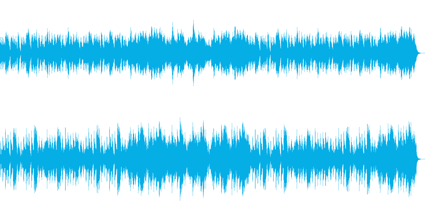 静かでおだやかでやさしいBGMの再生済みの波形