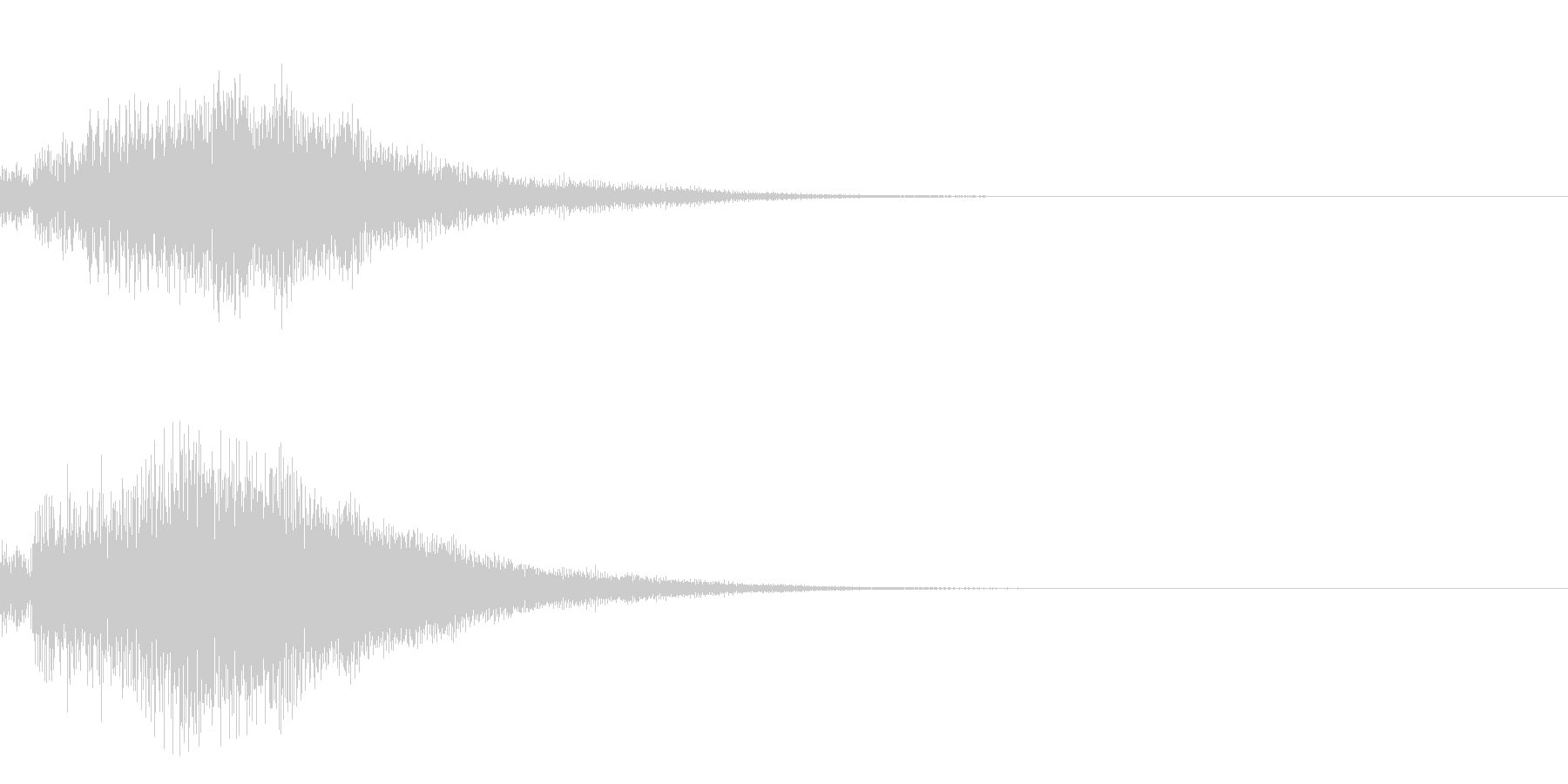 シンプルな決定音 ボタン音 正解音 19の未再生の波形
