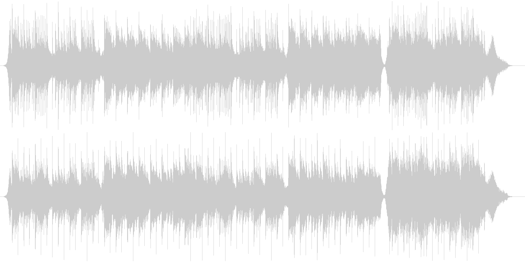 箏のメロディで和風なゆったりとした曲の未再生の波形