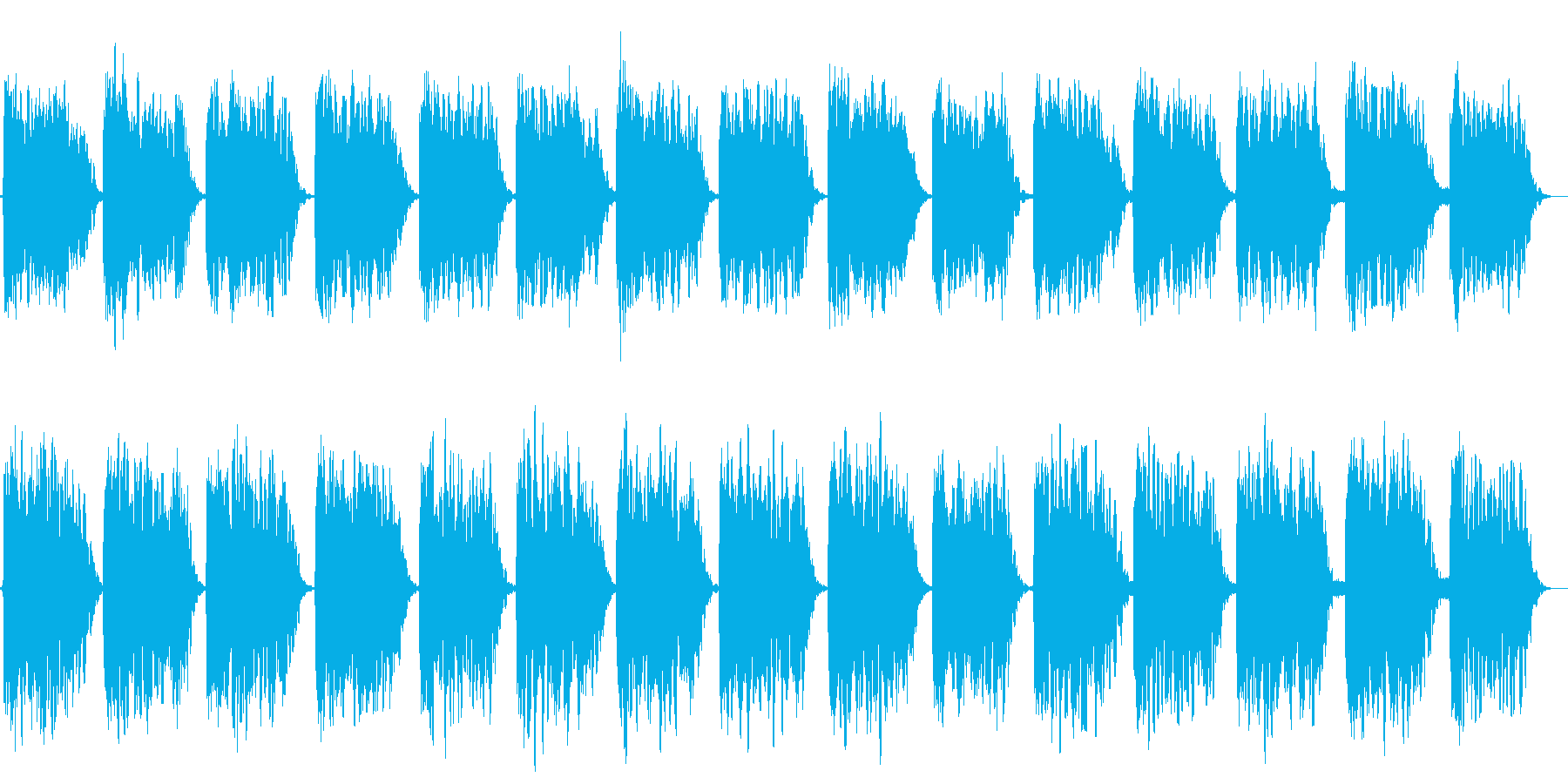 第三のチャクラ瞑想をE(ミ)の音での再生済みの波形