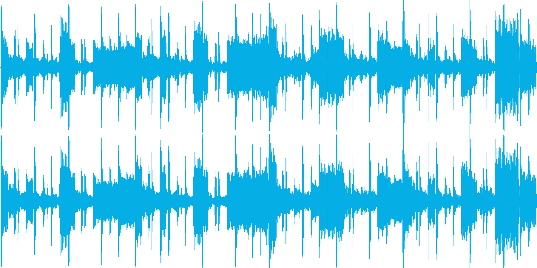 ヒップホップを感じる楽曲です。の再生済みの波形