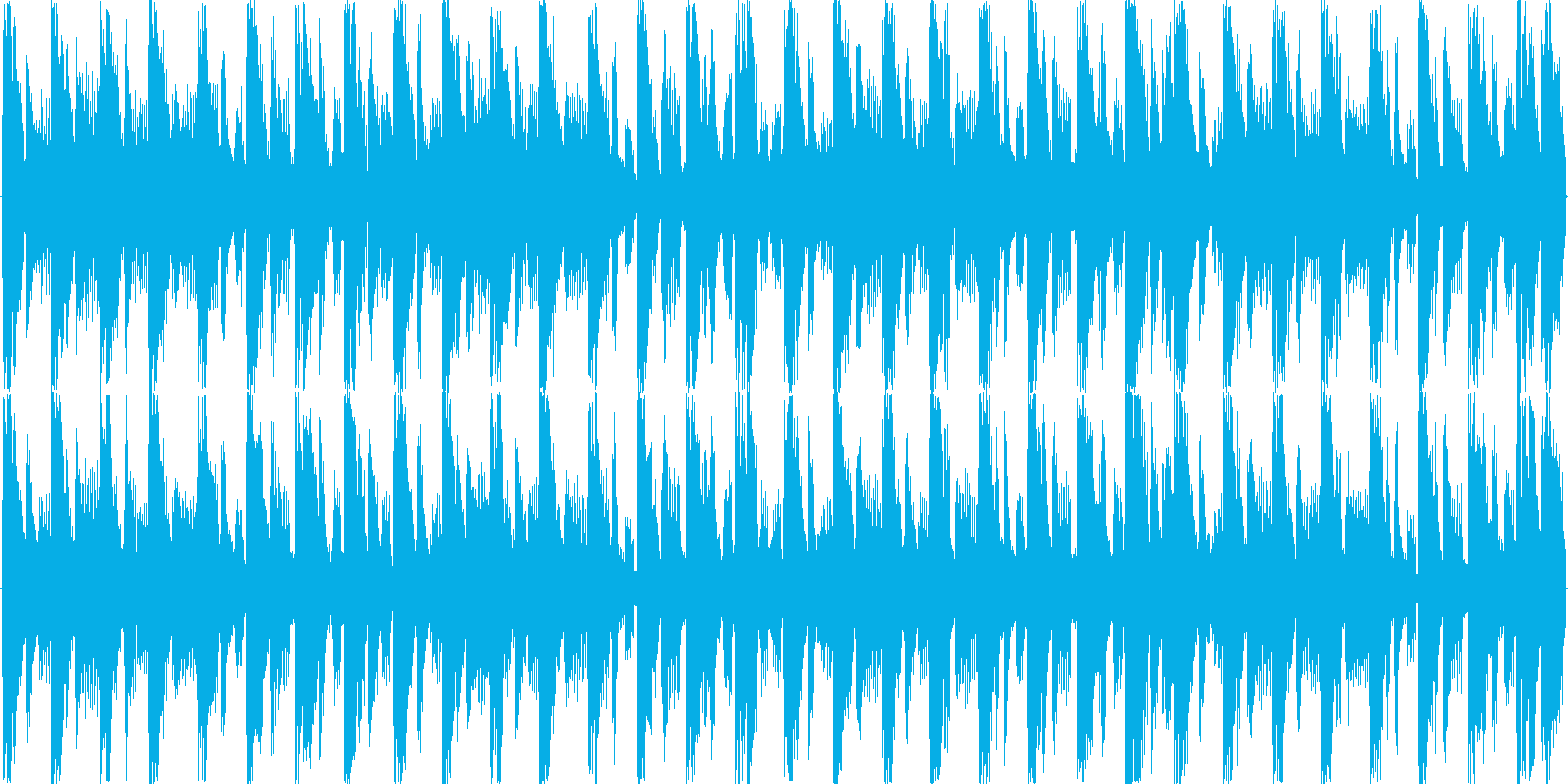 ハウスのリズムを基本にした楽曲です。の再生済みの波形
