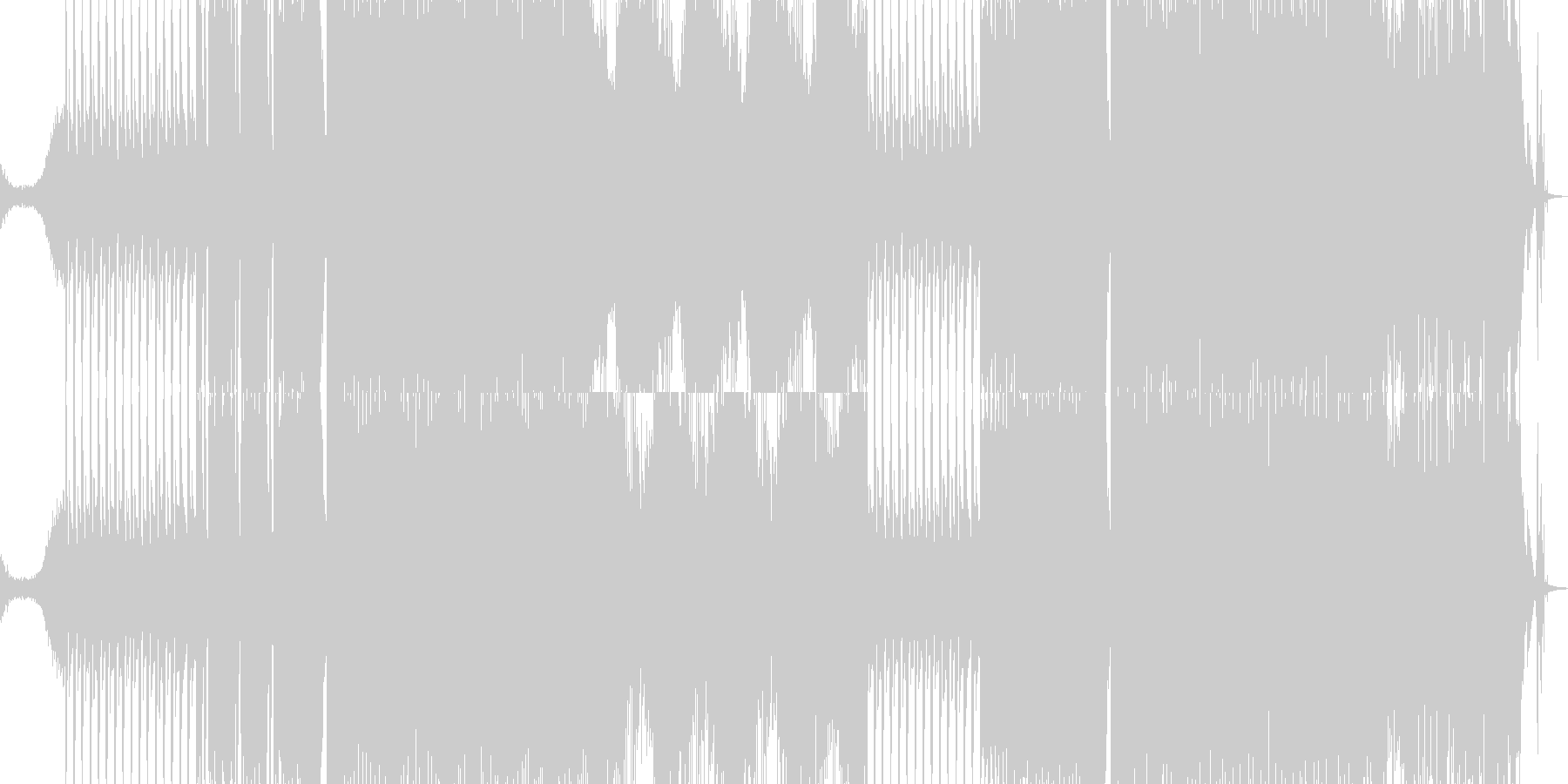 攻撃的なギターEDMの未再生の波形