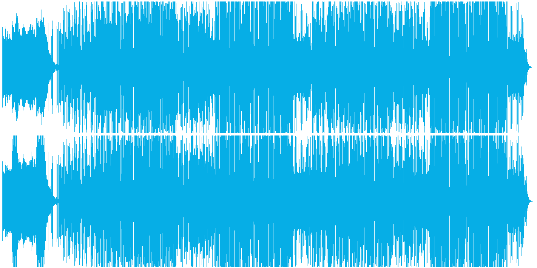 ファンキーな民族音楽ダンスミュージックの再生済みの波形