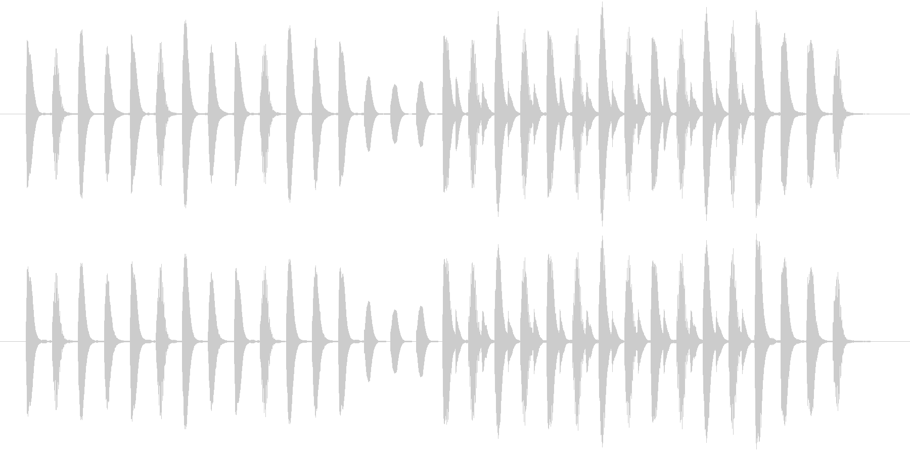 ほのぼのした場面切り替えなどに使える曲の未再生の波形