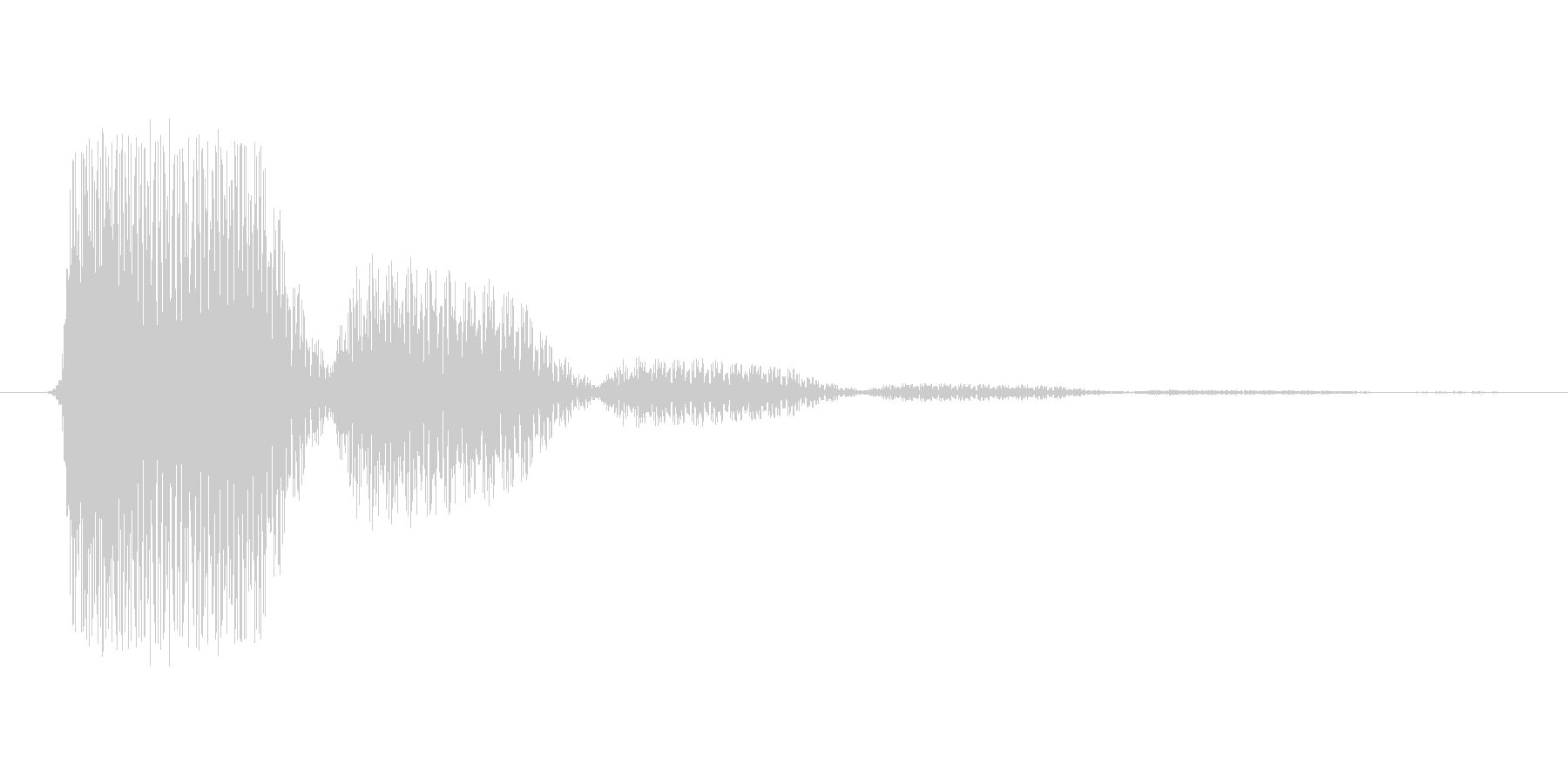 ファミコン風効果音 決定音系です 25の未再生の波形