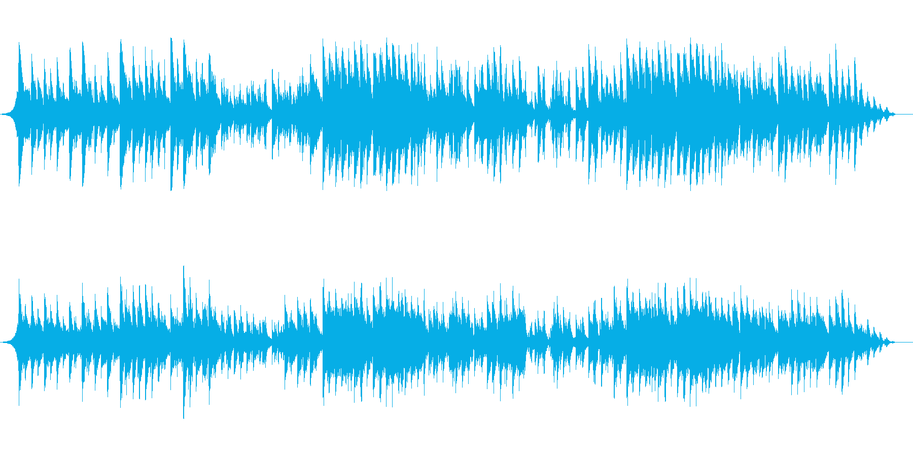 ピアノ弾き語り系で爽やかな曲の再生済みの波形
