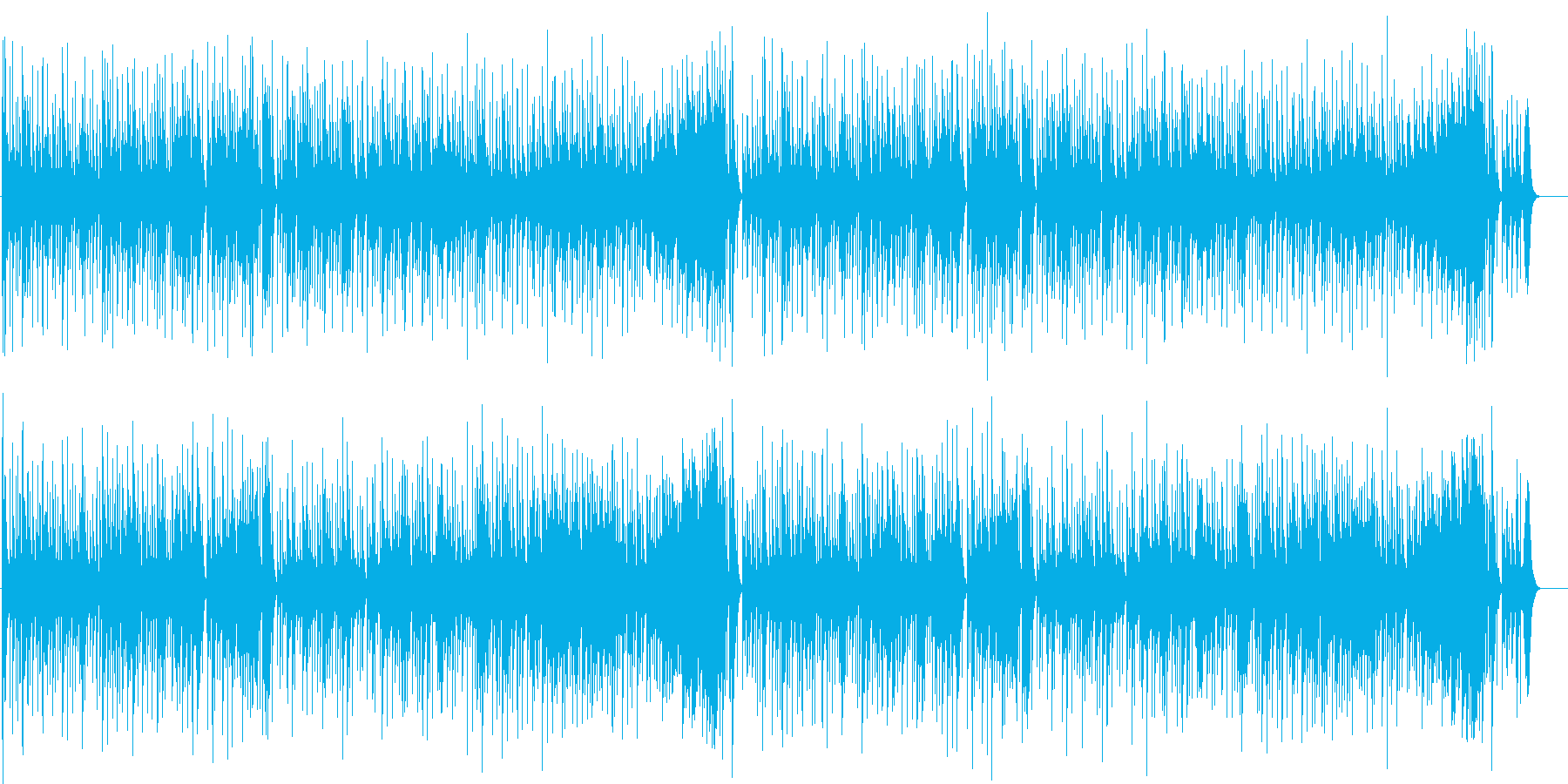 古き良き伝統を受け継いだ和風マイナー楽曲の再生済みの波形