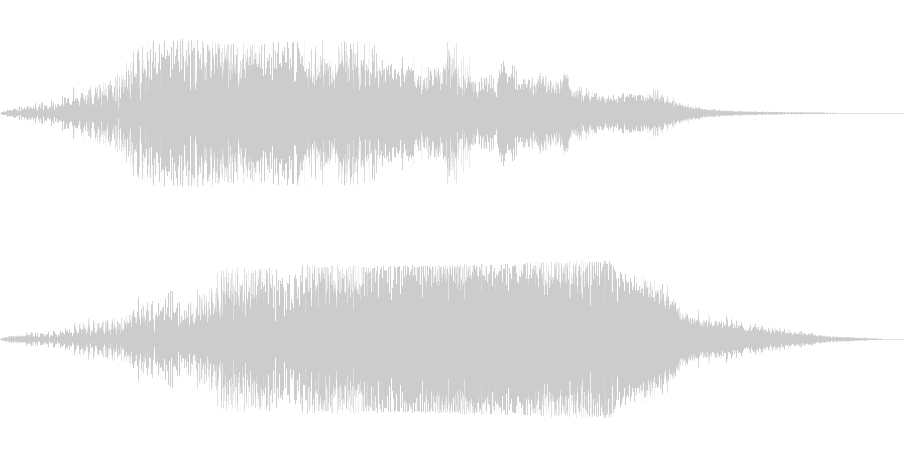 ビューン(神聖な響きの魔法音)の未再生の波形