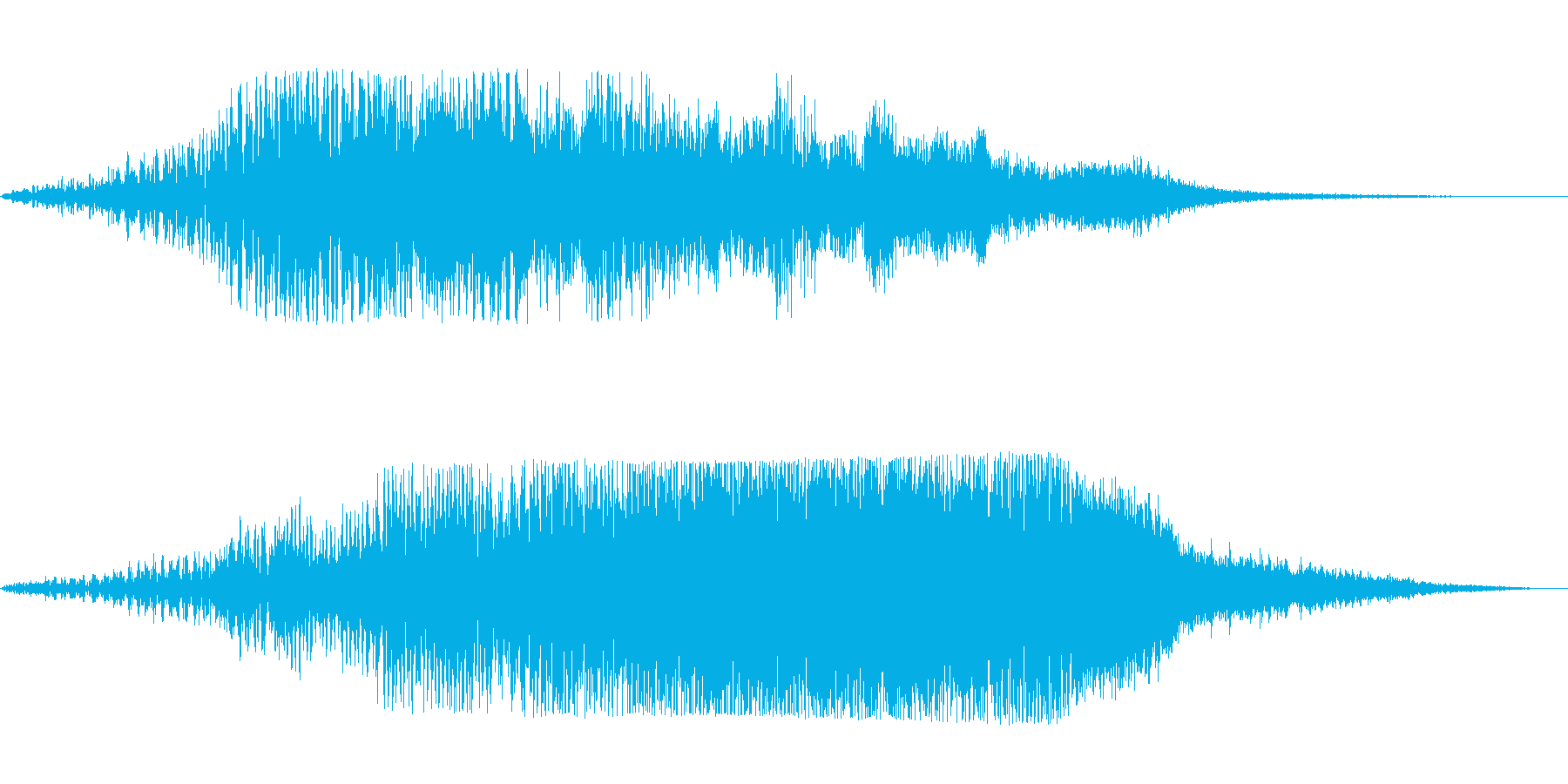 ビューン(神聖な響きの魔法音)の再生済みの波形