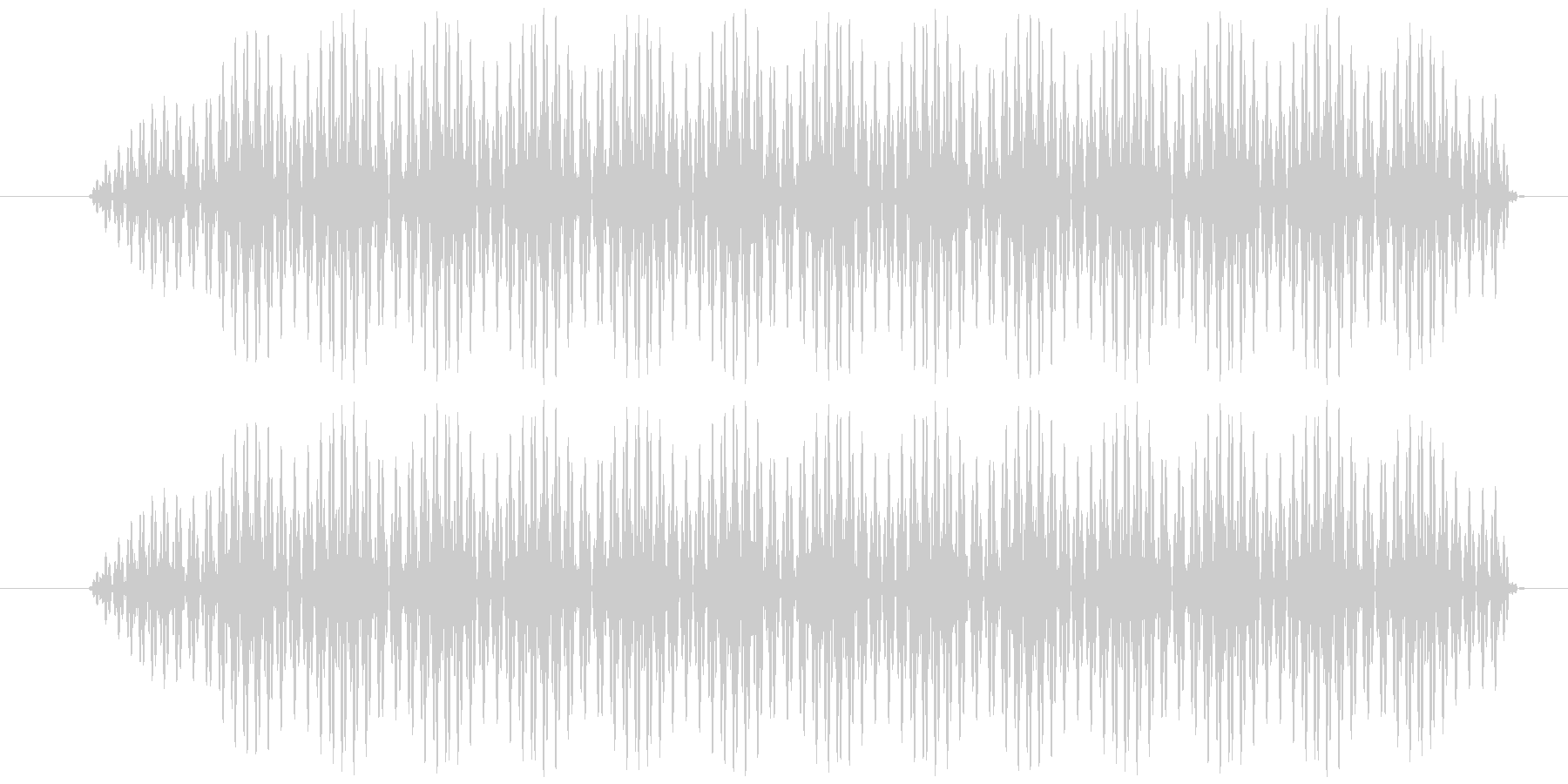 電子音 ビッの未再生の波形