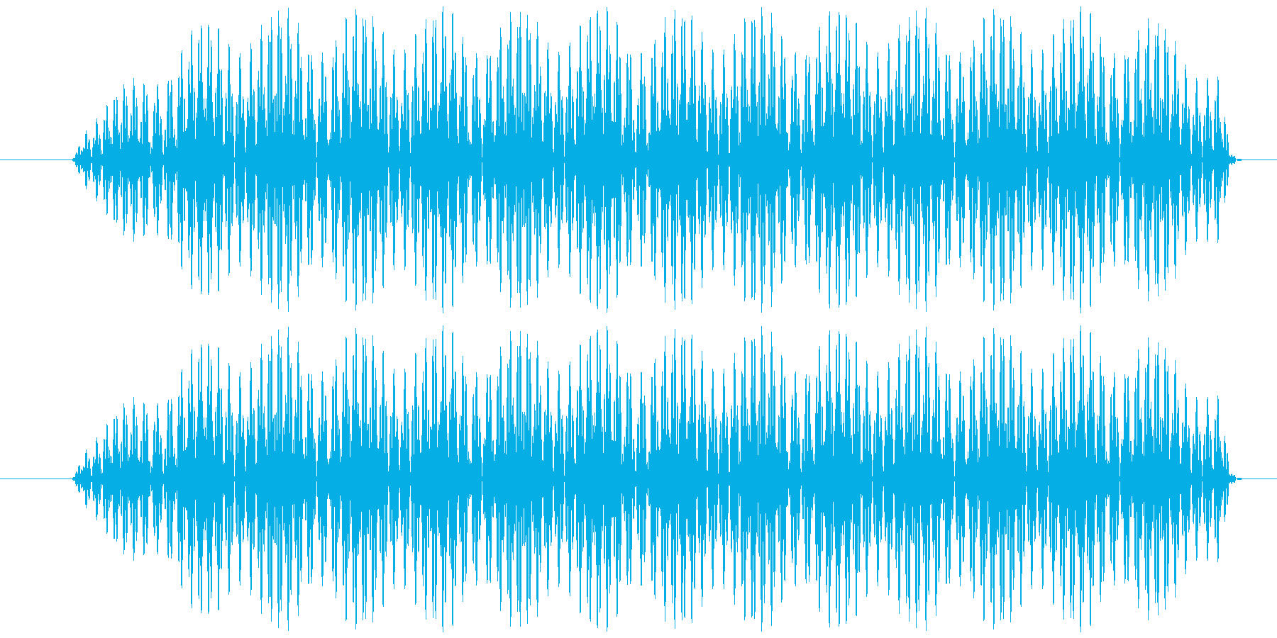 電子音 ビッの再生済みの波形