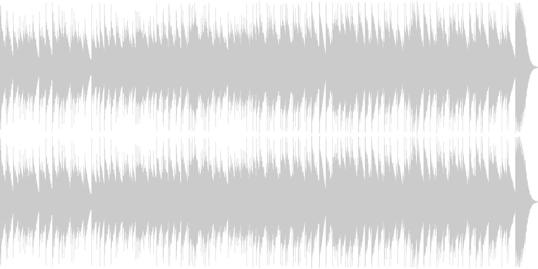 哀愁を感じさせる切ない8bit音源曲の未再生の波形