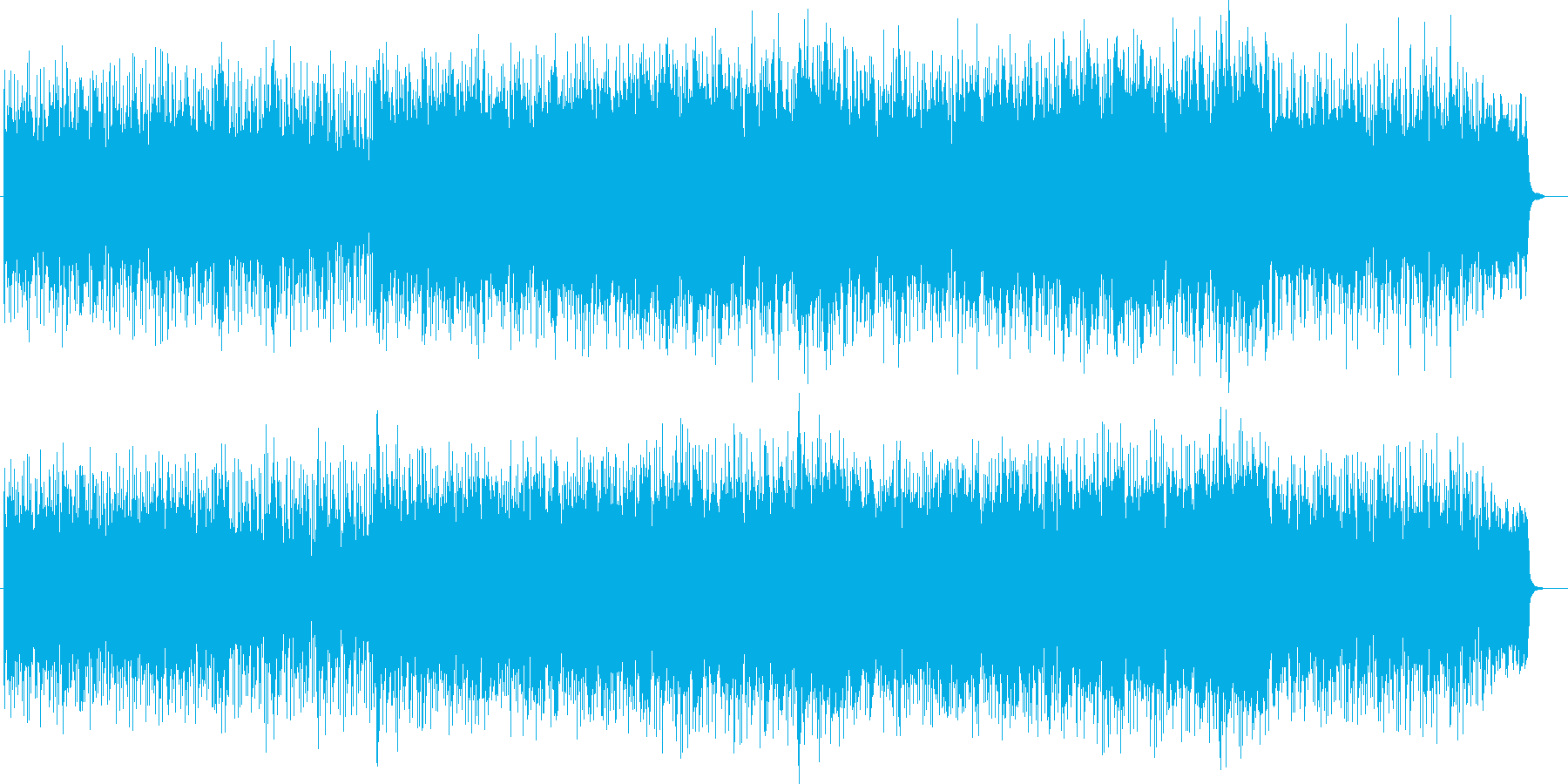 森にいる感覚のするニューエイジBGMの再生済みの波形