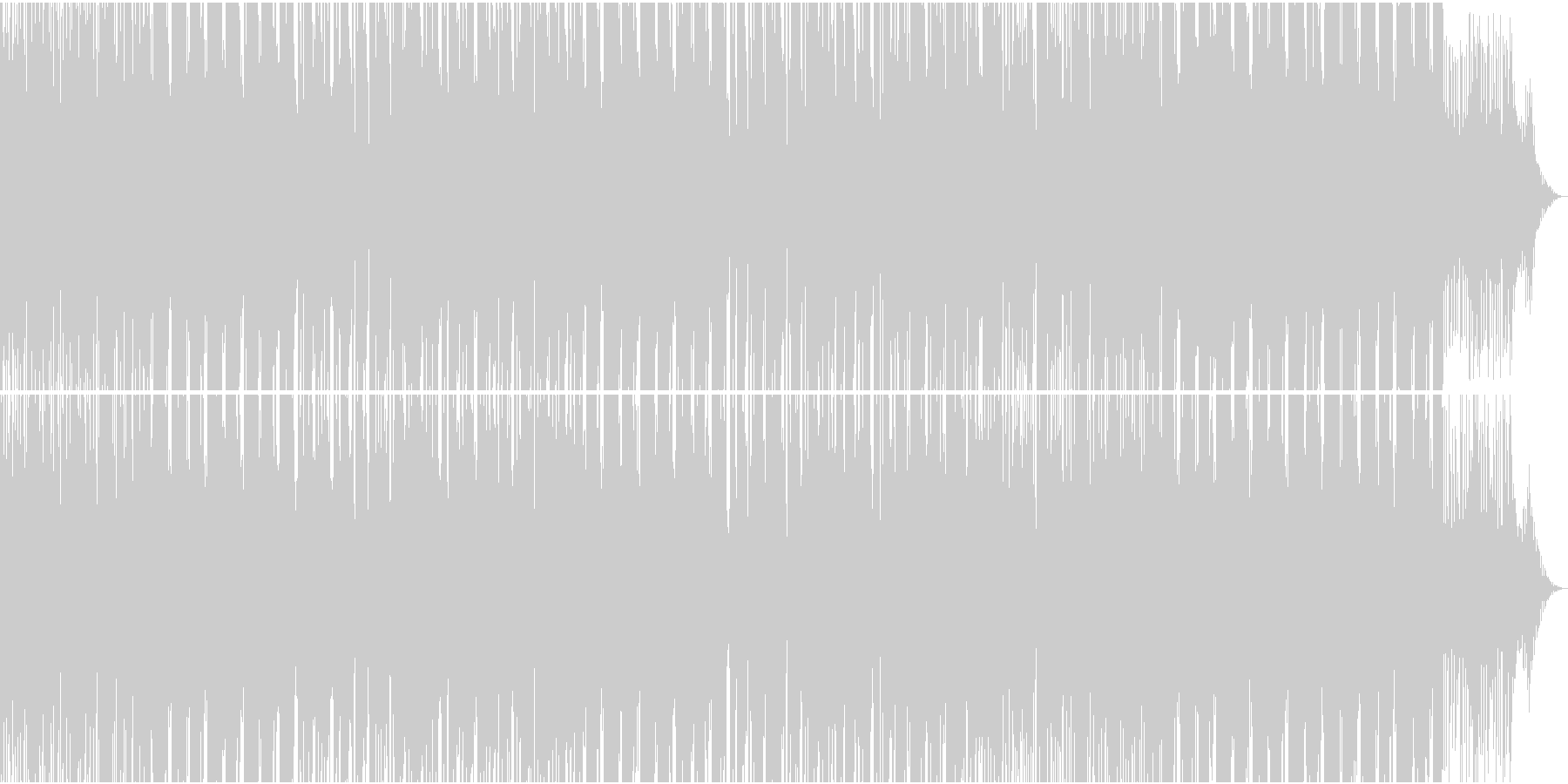 コンテンポラリーR&B系スローラウンジ曲の未再生の波形