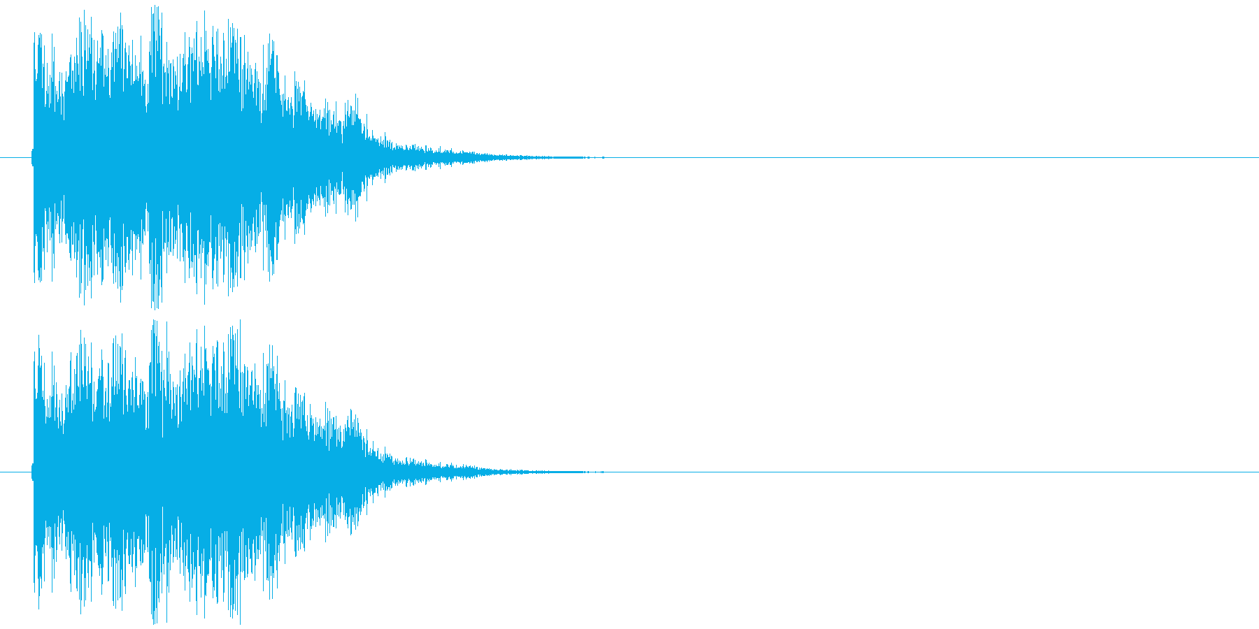 衝撃音_ショック音の再生済みの波形