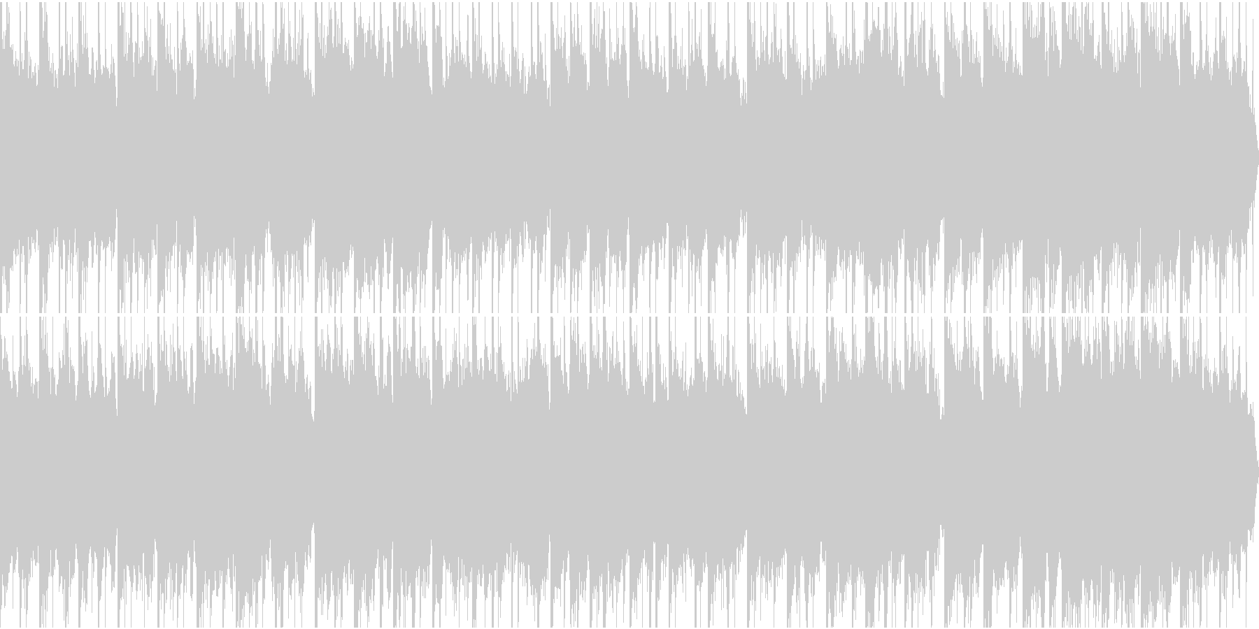 ドキュメンタリーやさしい曲2 リズム入りの未再生の波形