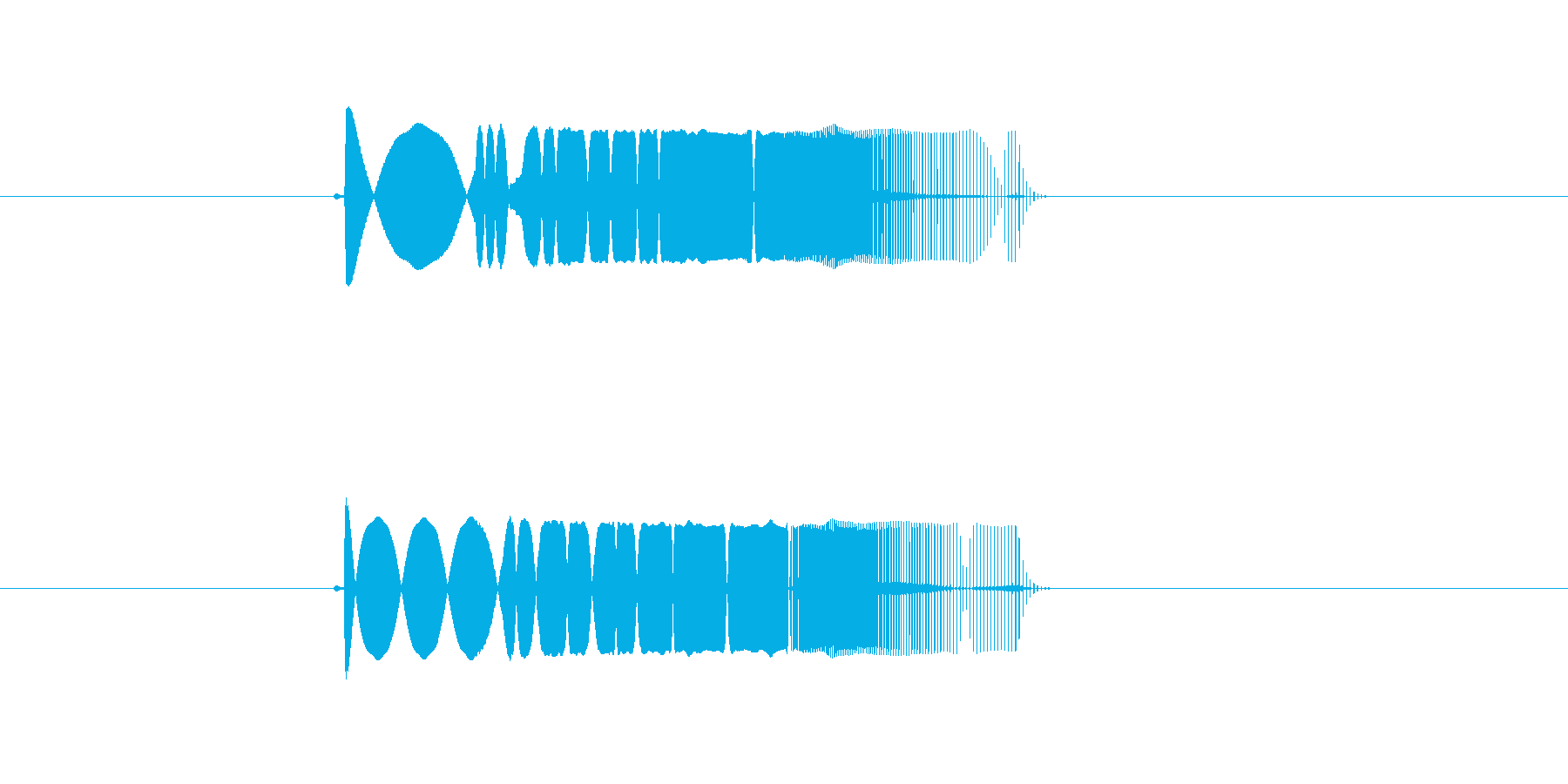 キューン (ビームの発射音)の再生済みの波形
