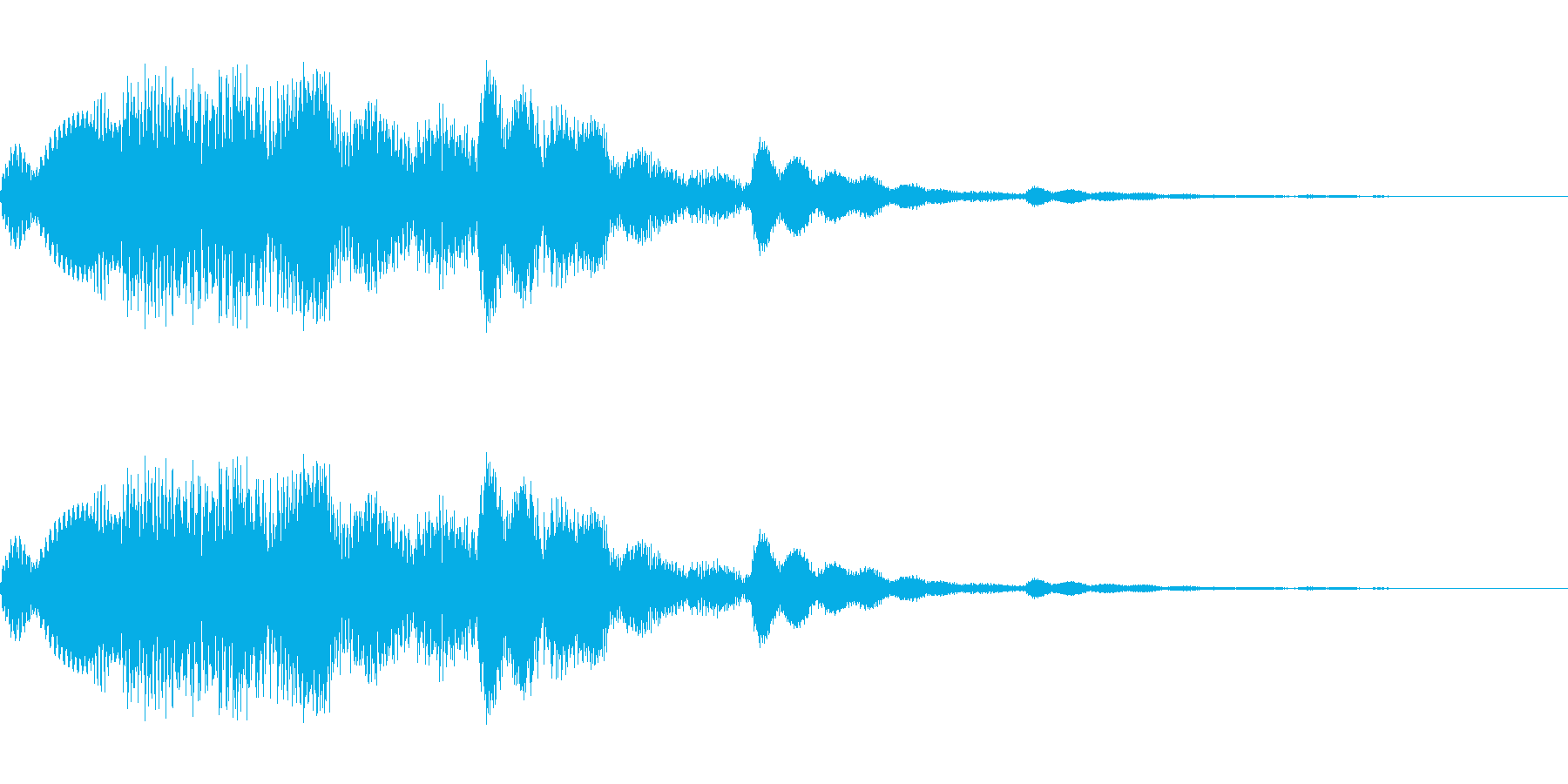 キラキラしたかわいい音です。の再生済みの波形
