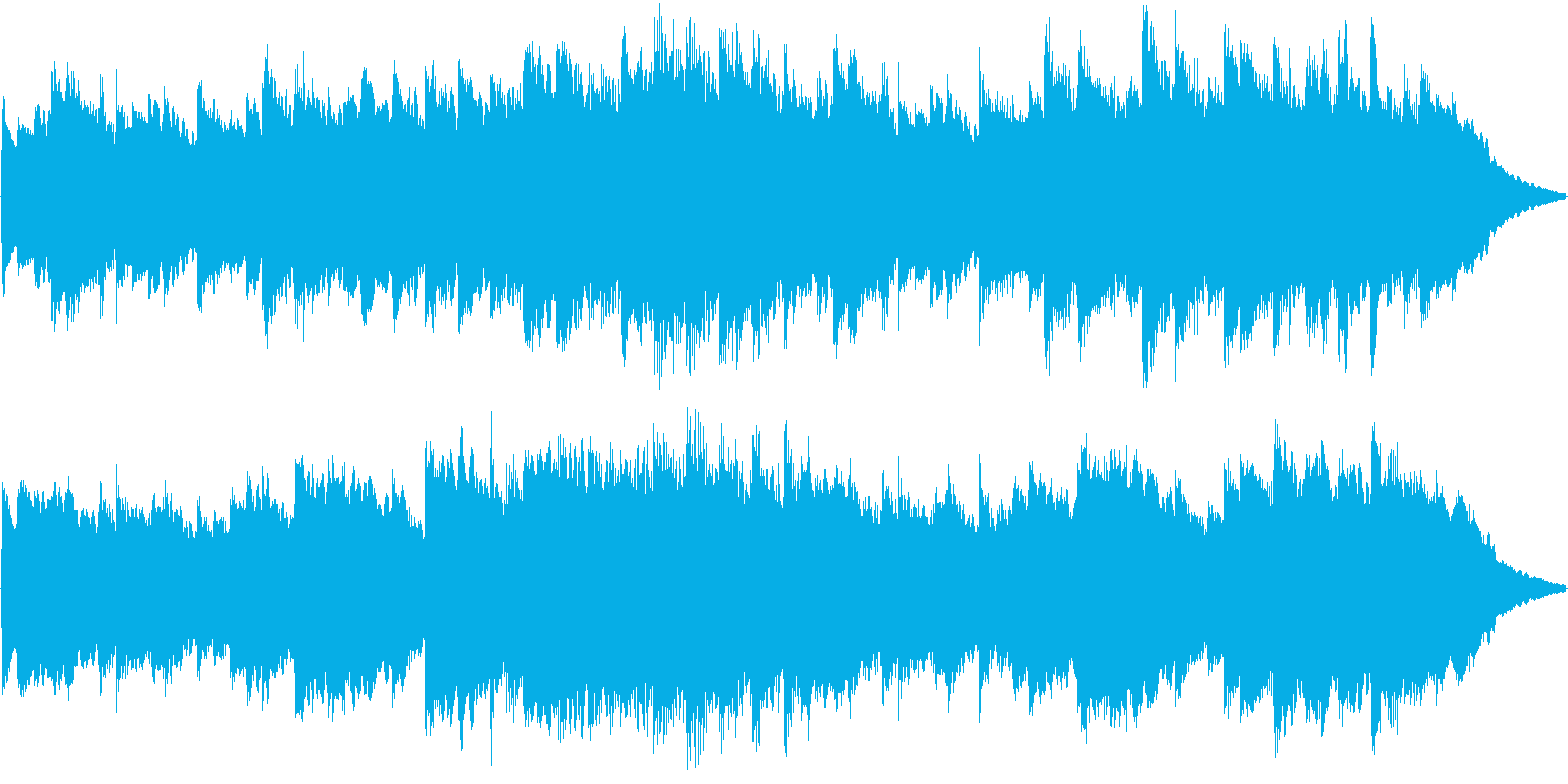 オルゴール曲で、着信音やオルゴールの曲…の再生済みの波形