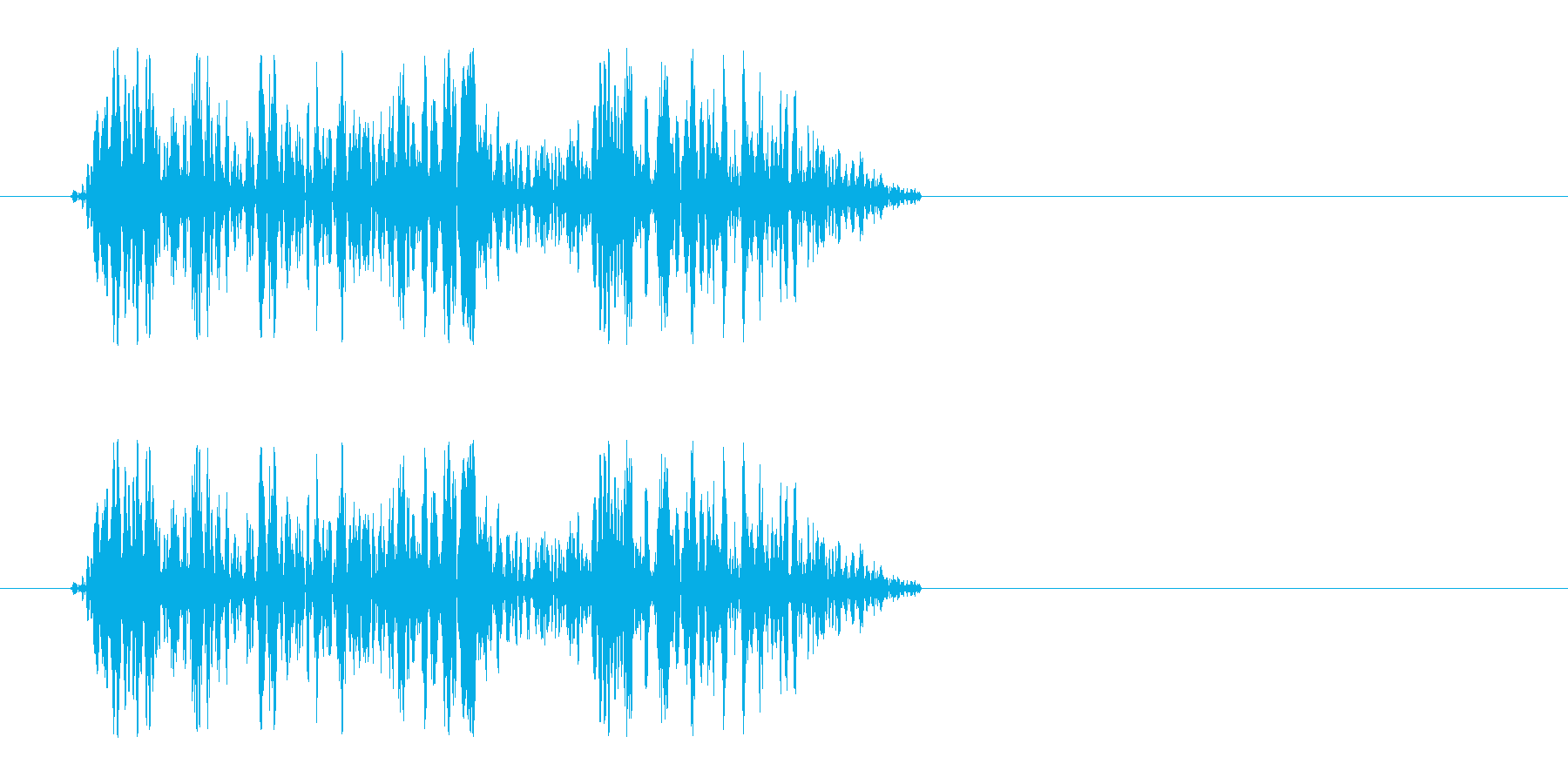 キキュッ(床を蹴ってジャンプする音)の再生済みの波形
