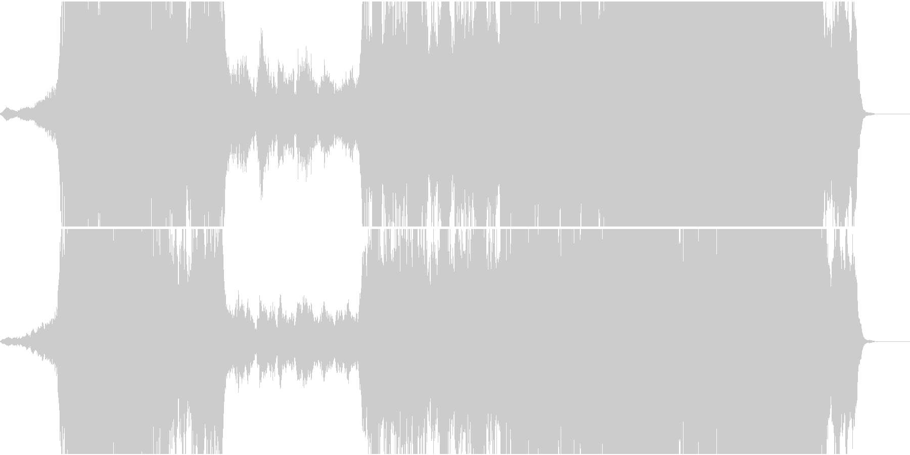 感動的フルオーケストラ曲 オープニングの未再生の波形