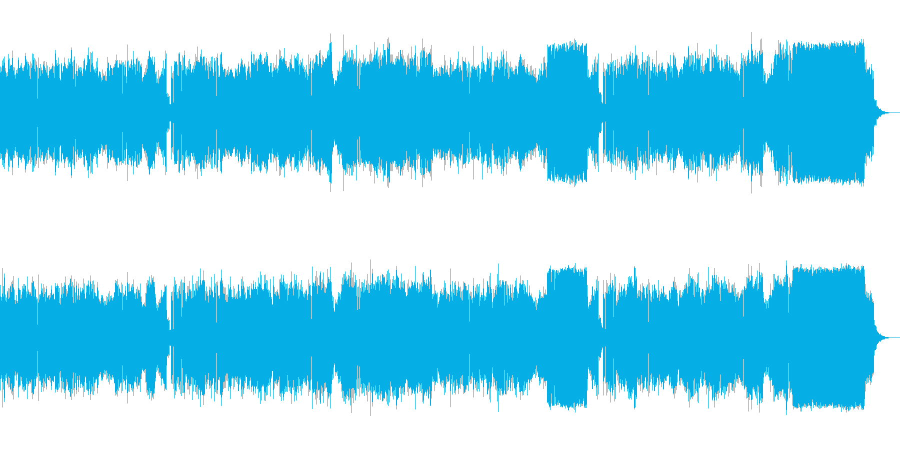 緊迫感のあるプログレ変拍子ボス系の曲【…の再生済みの波形