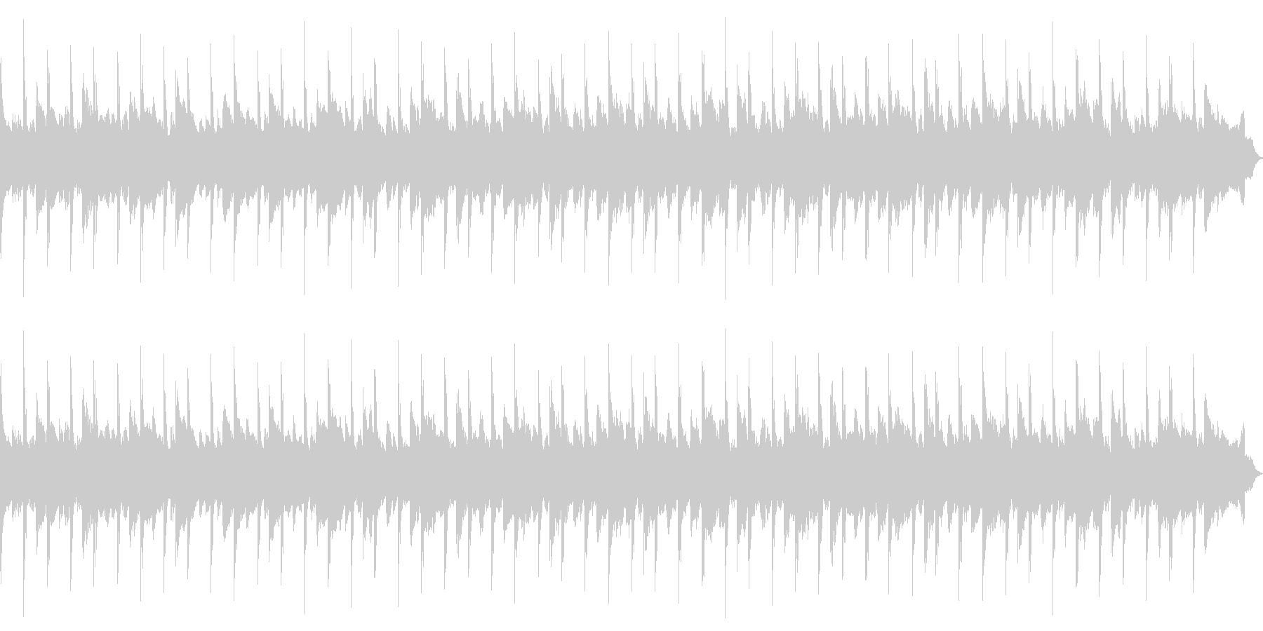 CM用BGM(ピアノアルペジオ+シンセ)の未再生の波形