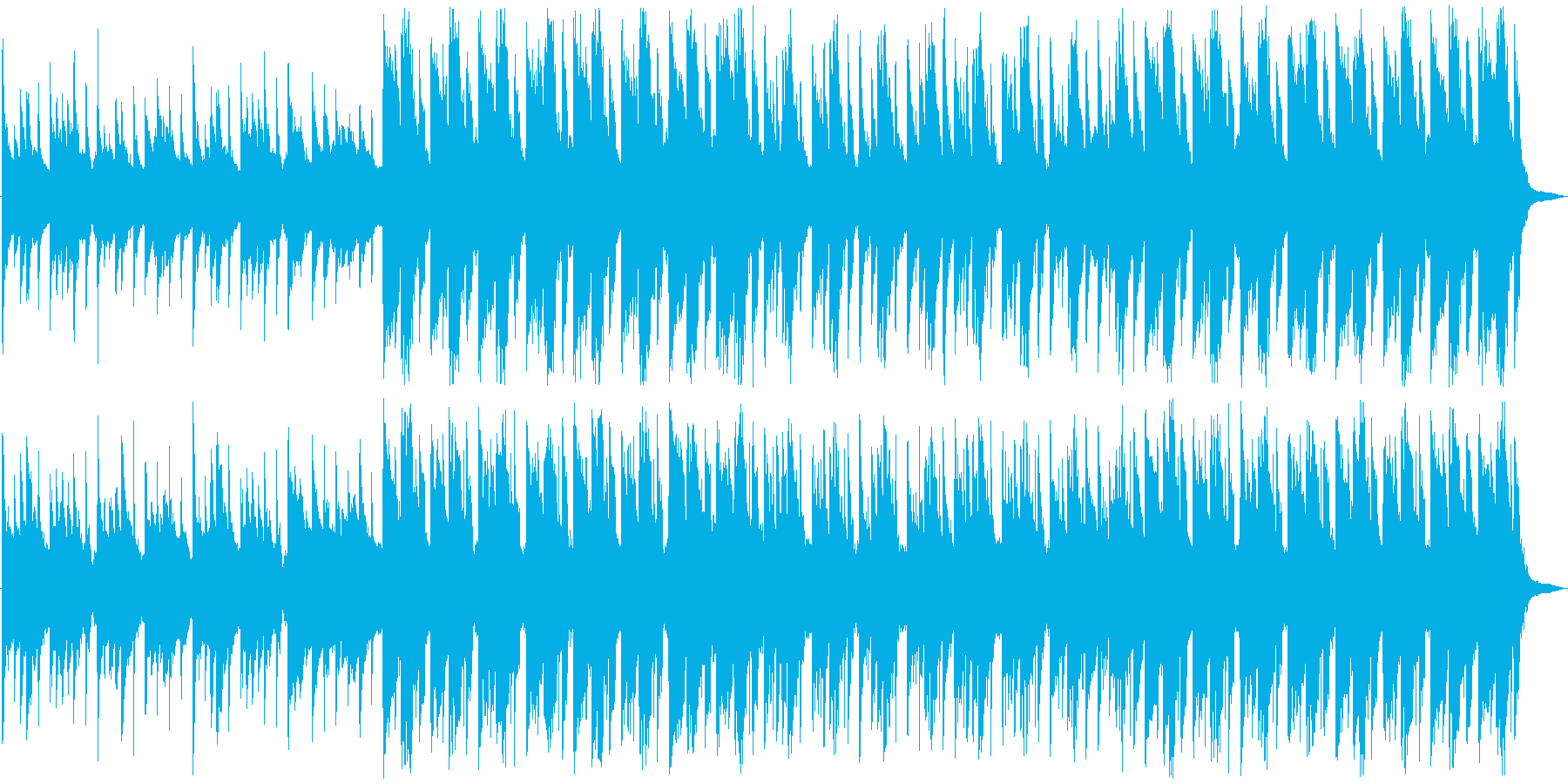 ゆったりとした和風な楽曲の再生済みの波形