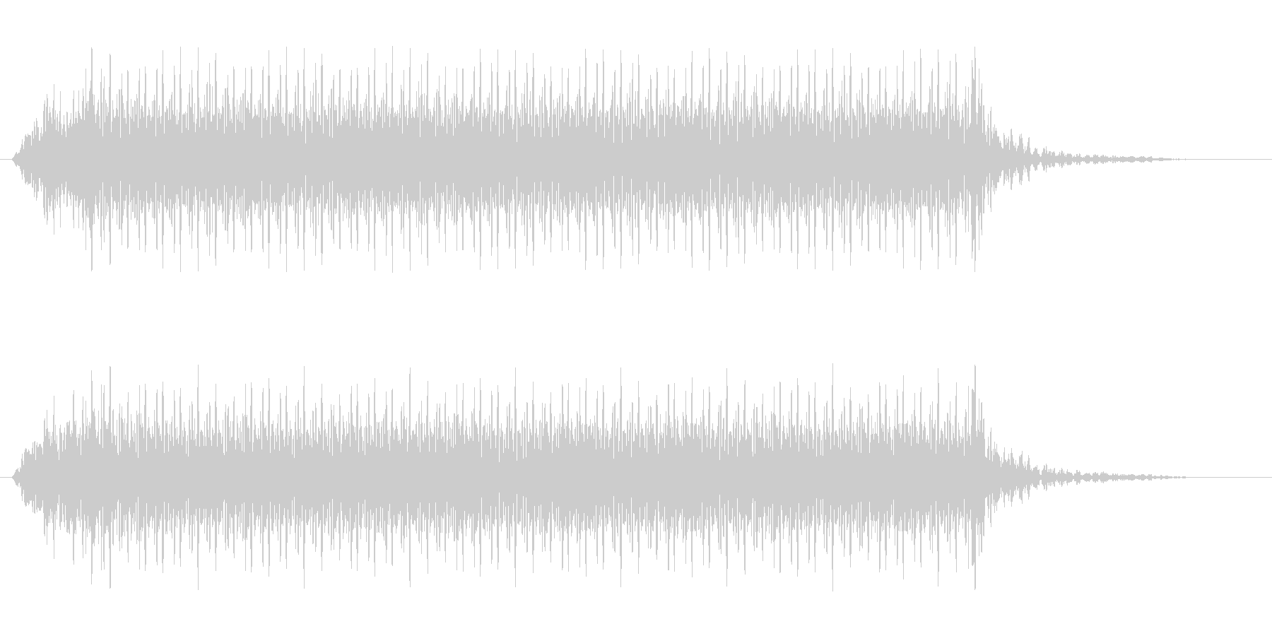 ミシンで縫っている音(ウィーン)の未再生の波形