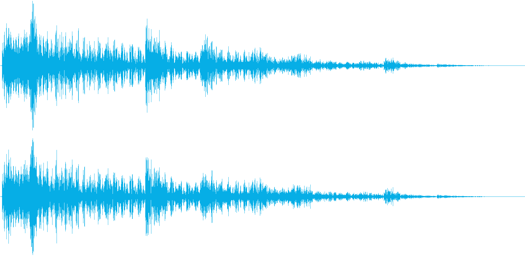 効果音的なワンポイント音です。の再生済みの波形