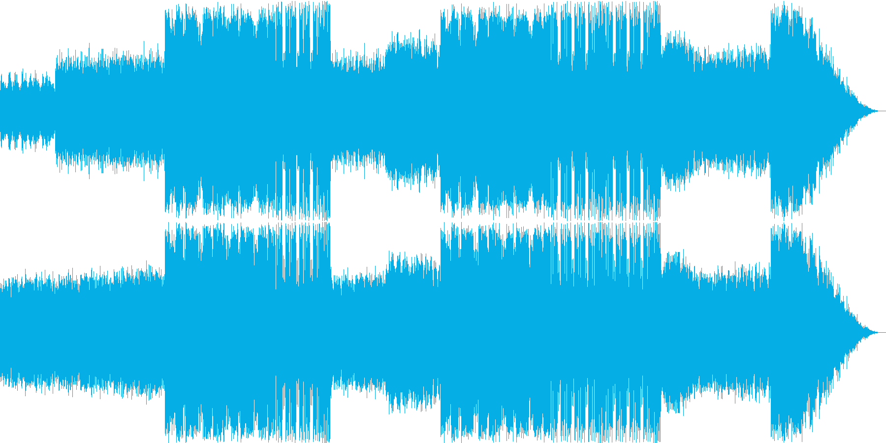 ウッドベースのメロディが印象的な曲の再生済みの波形