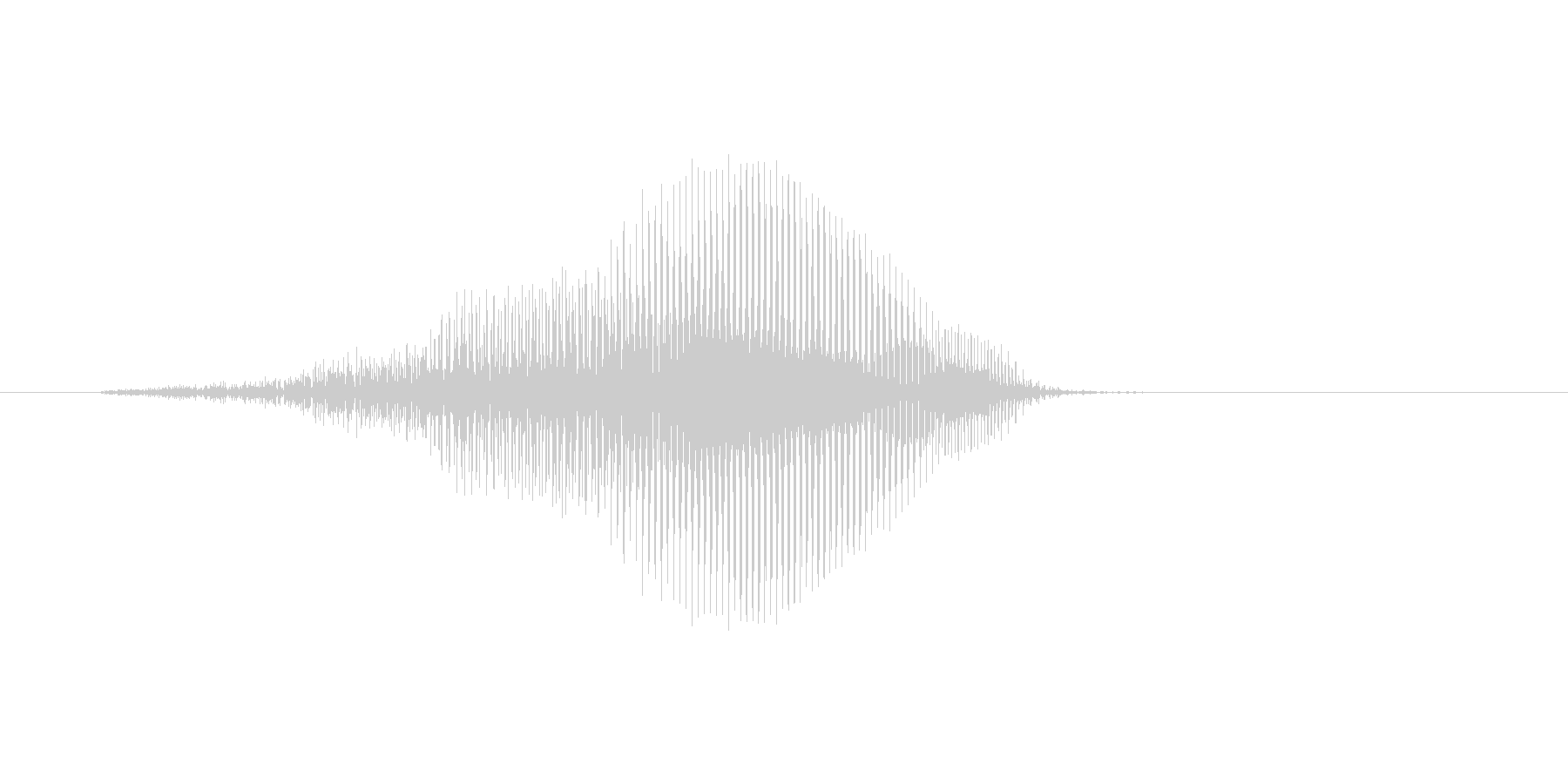 はっ!(Type-B)の未再生の波形