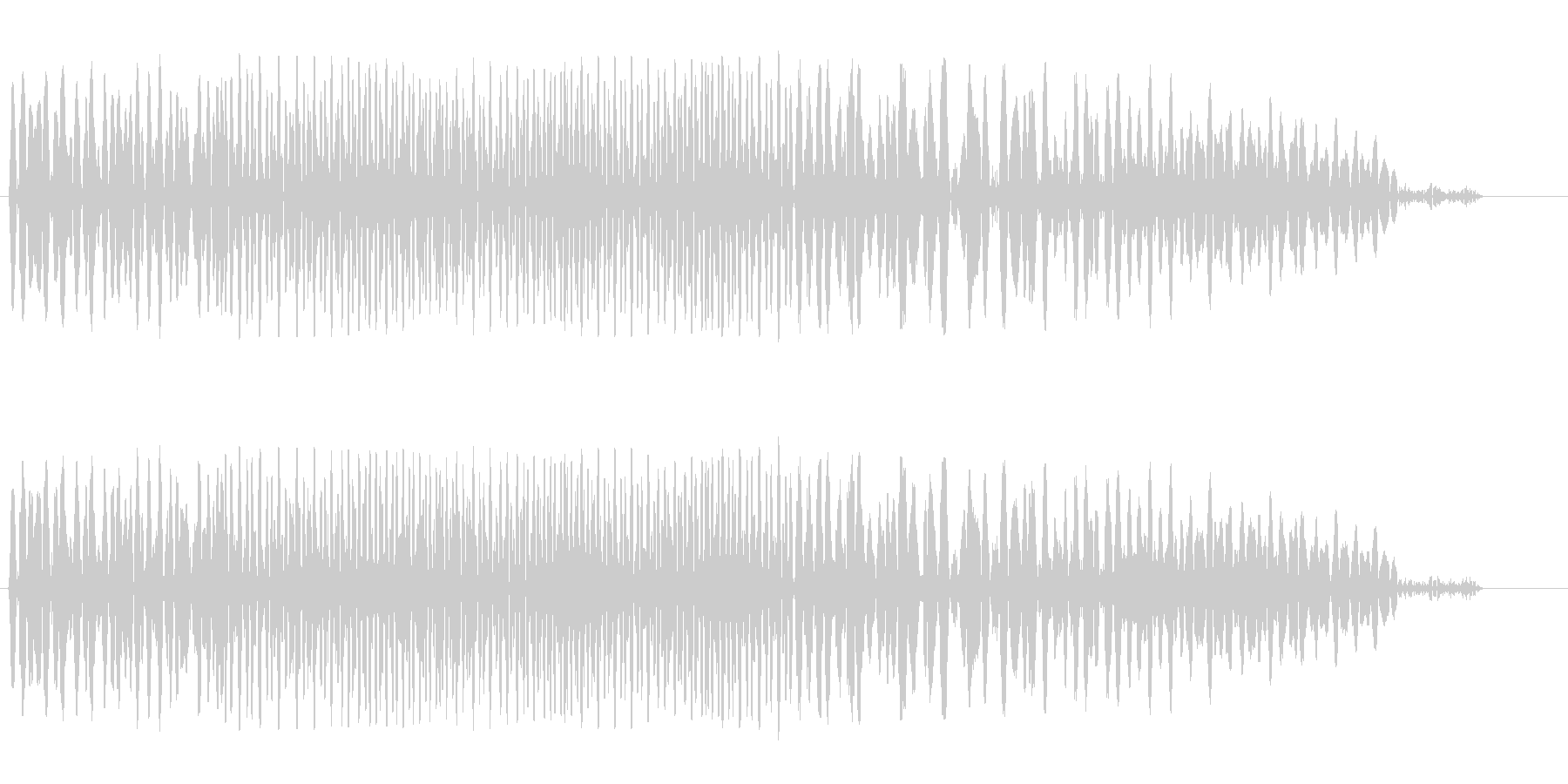 ゲートが開く音(低い)の未再生の波形