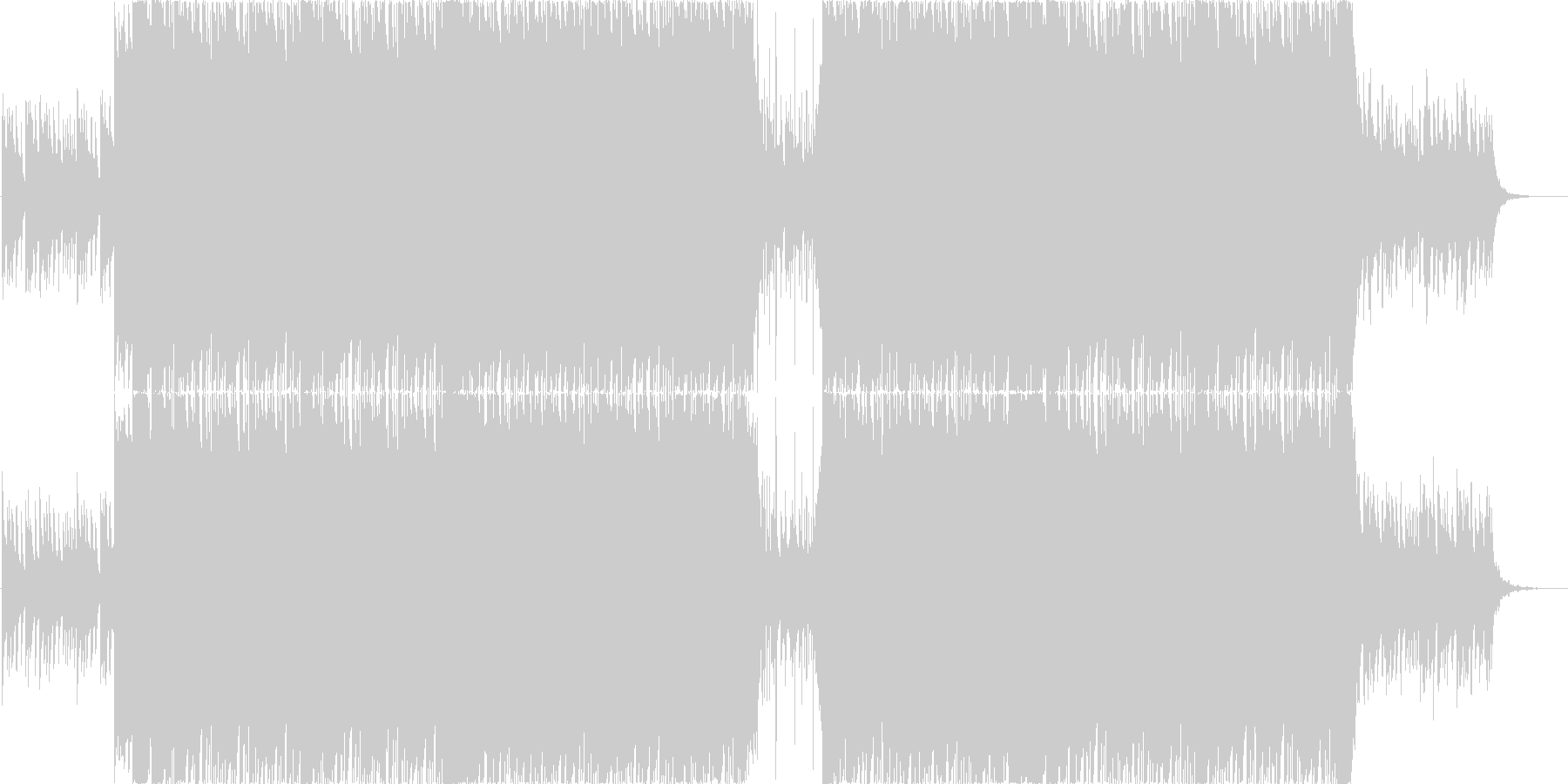 ダークで切ないHIPHOPの未再生の波形