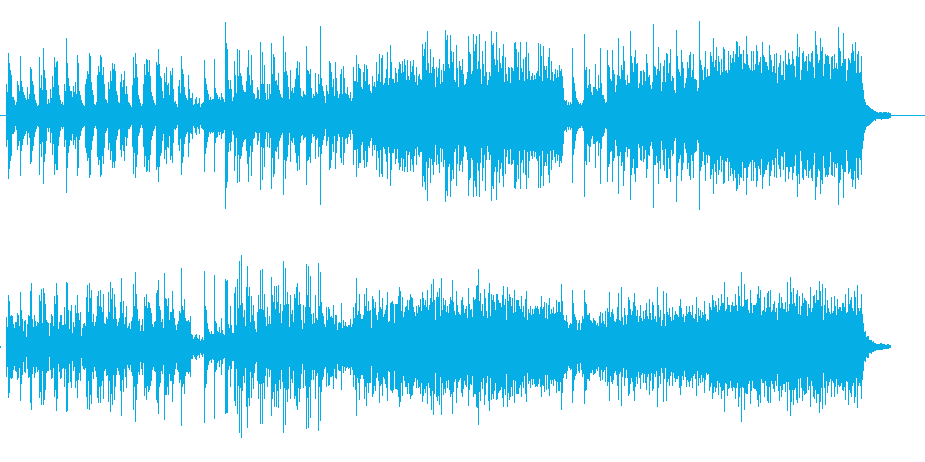 piano 音楽の再生済みの波形